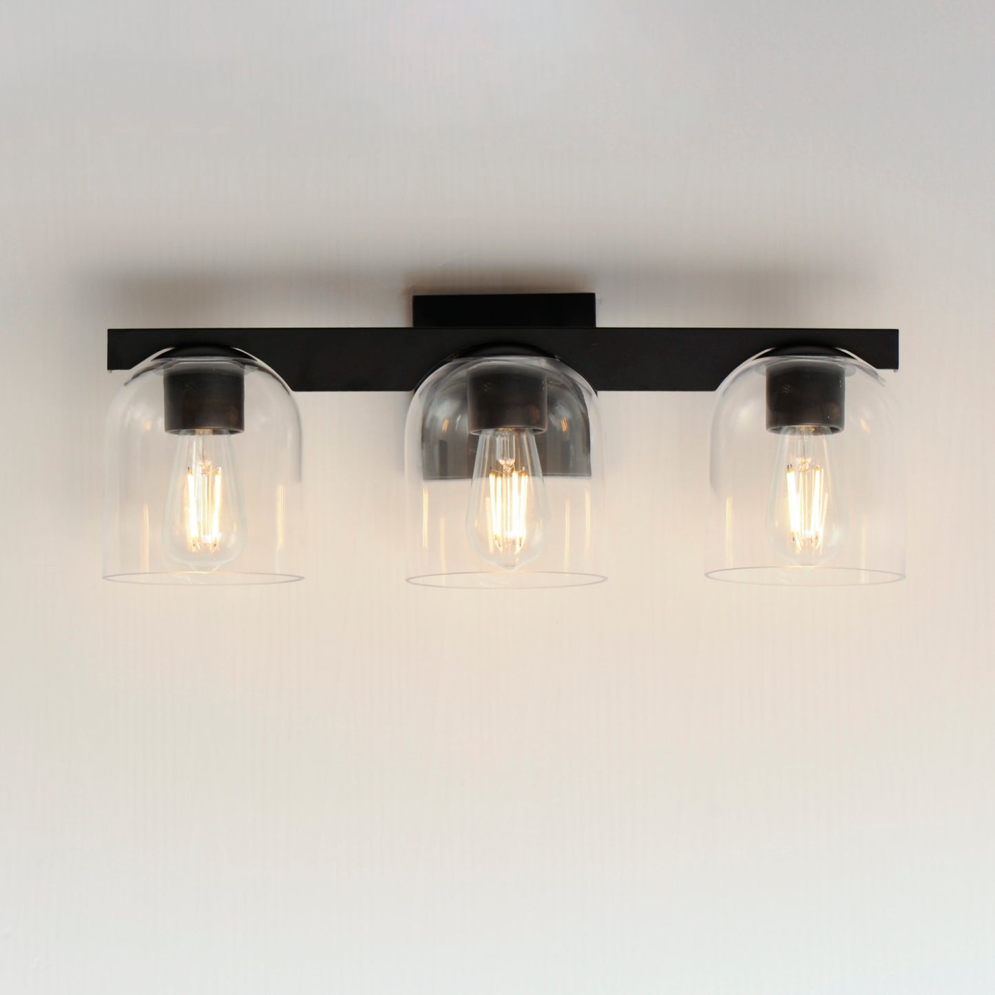 Scoop 3-Light Bath Vanity Black by Maxim Lighting