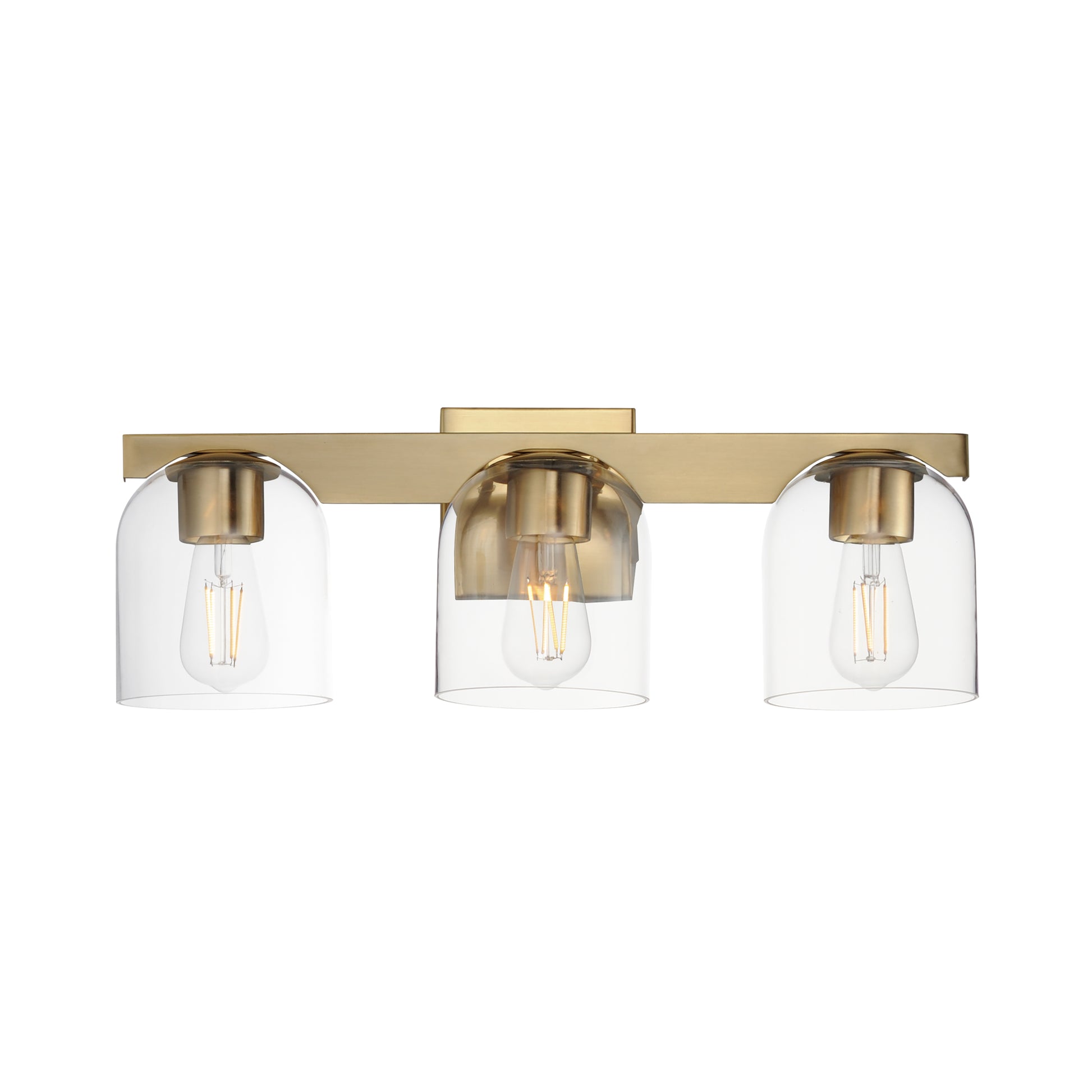 Scoop 3-Light Bath Vanity Natural Aged Brass by Maxim Lighting