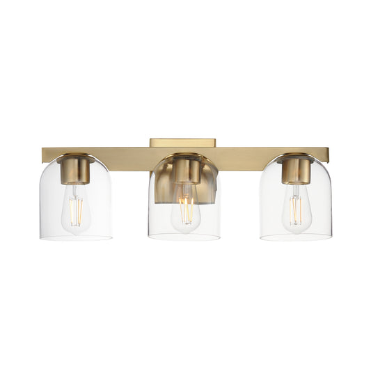 Scoop 3-Light Bath Vanity Natural Aged Brass by Maxim Lighting