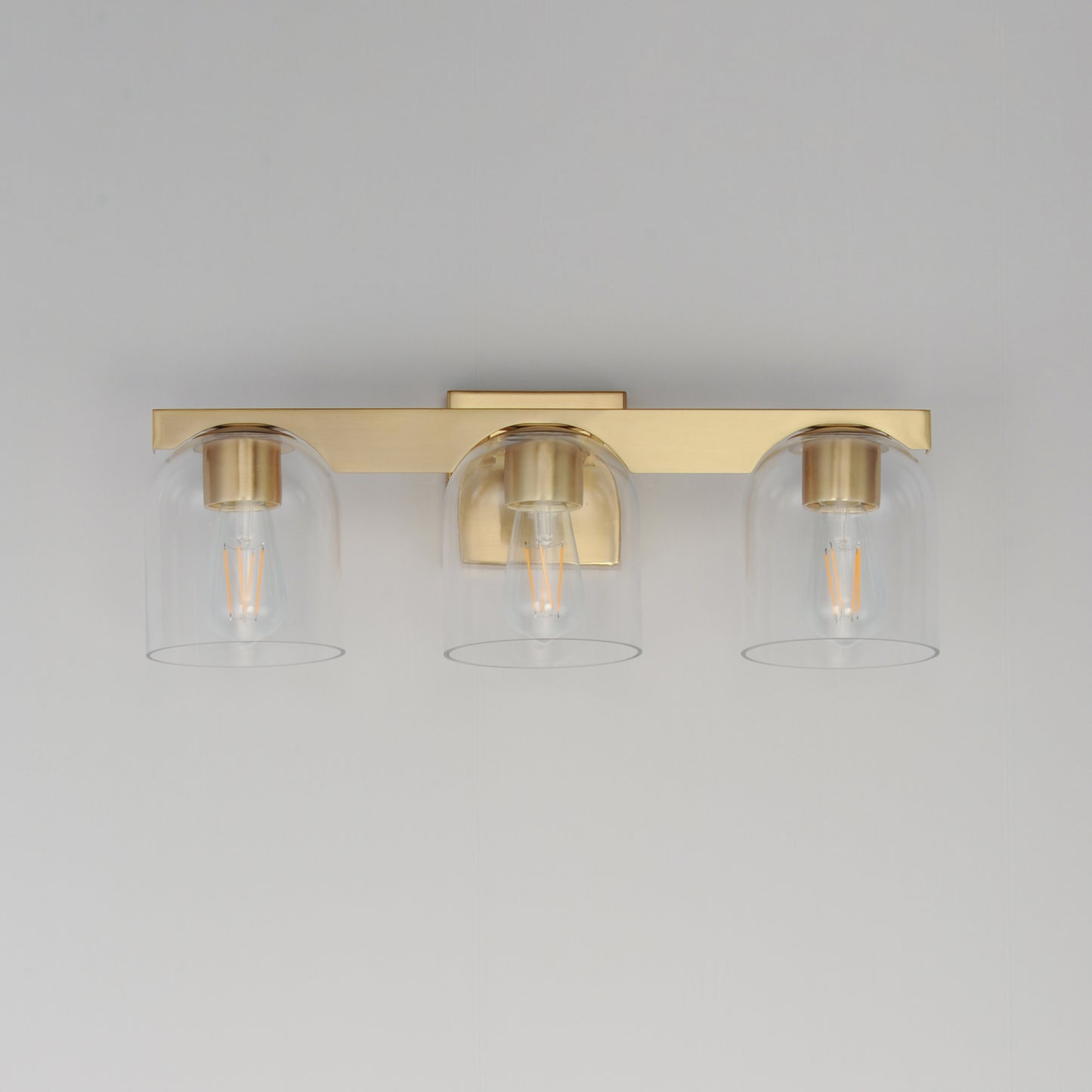 Scoop 3-Light Bath Vanity Natural Aged Brass by Maxim Lighting