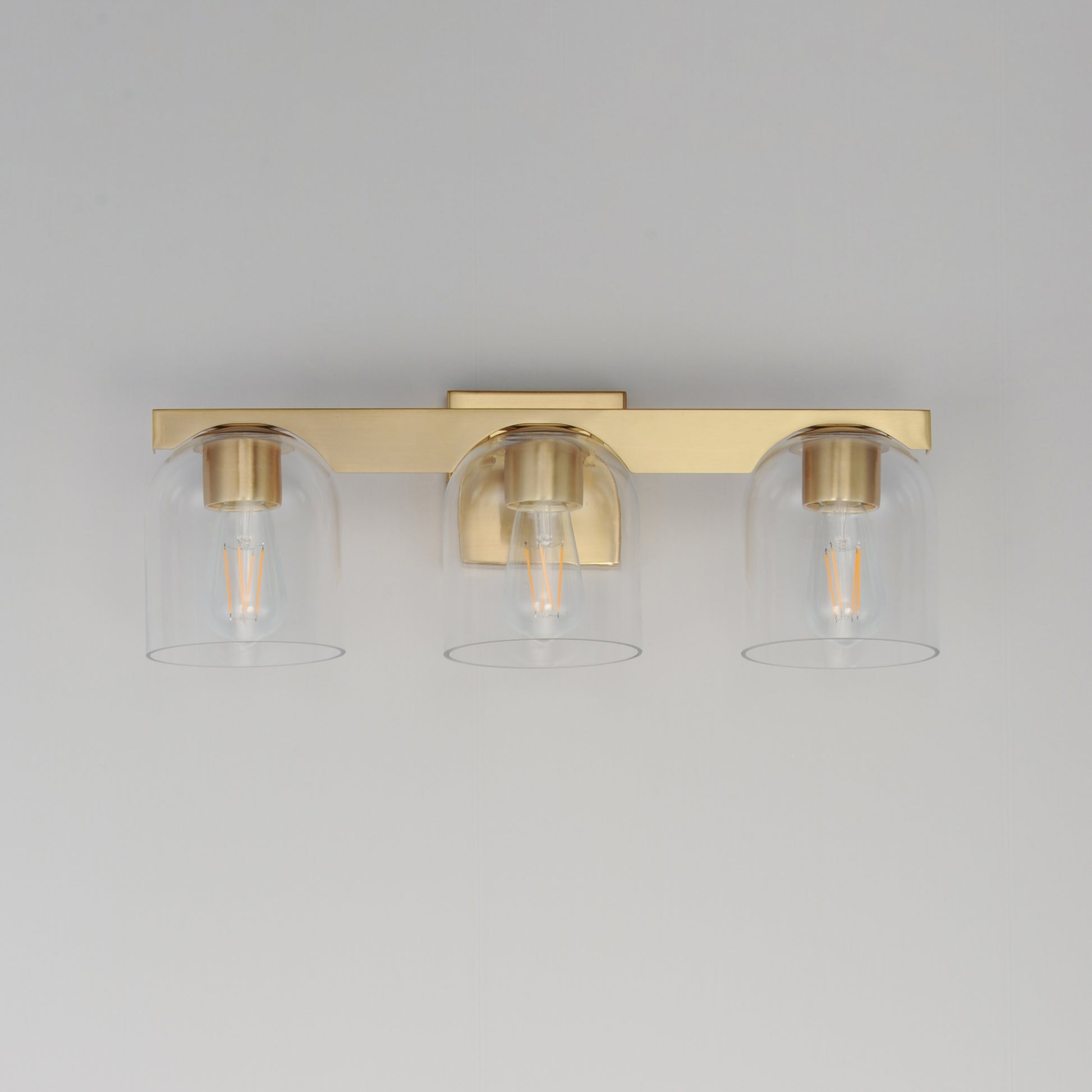 Scoop 3-Light Bath Vanity Natural Aged Brass by Maxim Lighting