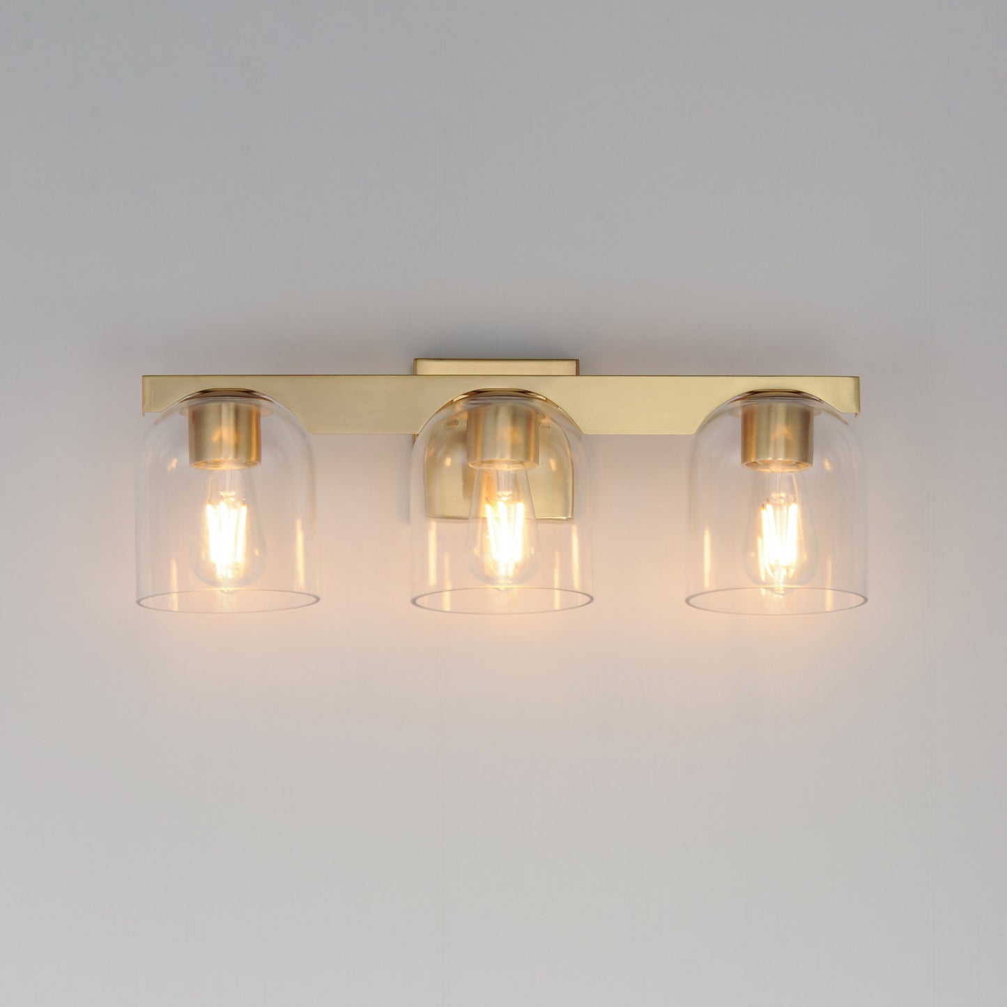 Scoop 3-Light Bath Vanity Natural Aged Brass by Maxim Lighting