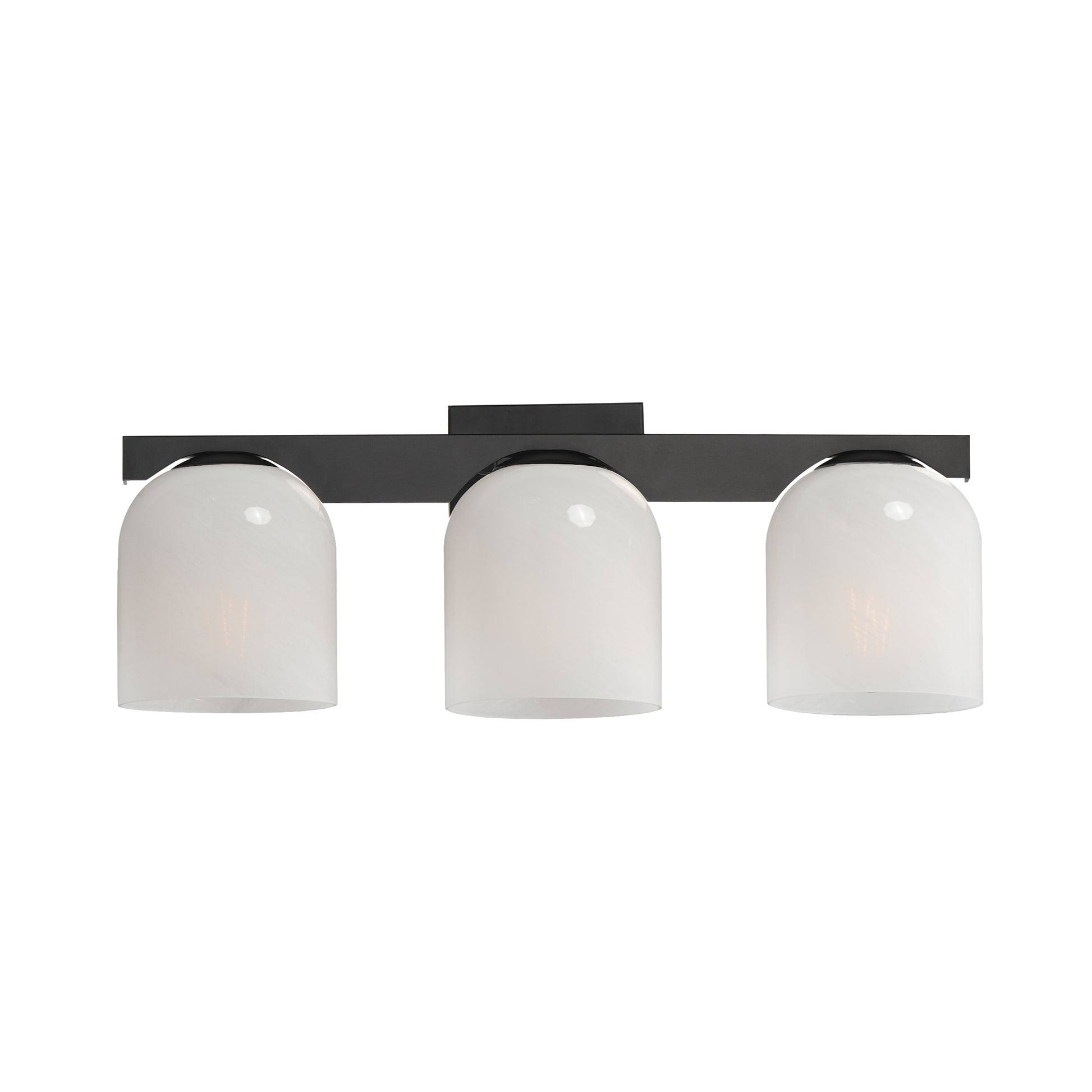 Scoop 3-Light Bath Vanity Black by Maxim Lighting