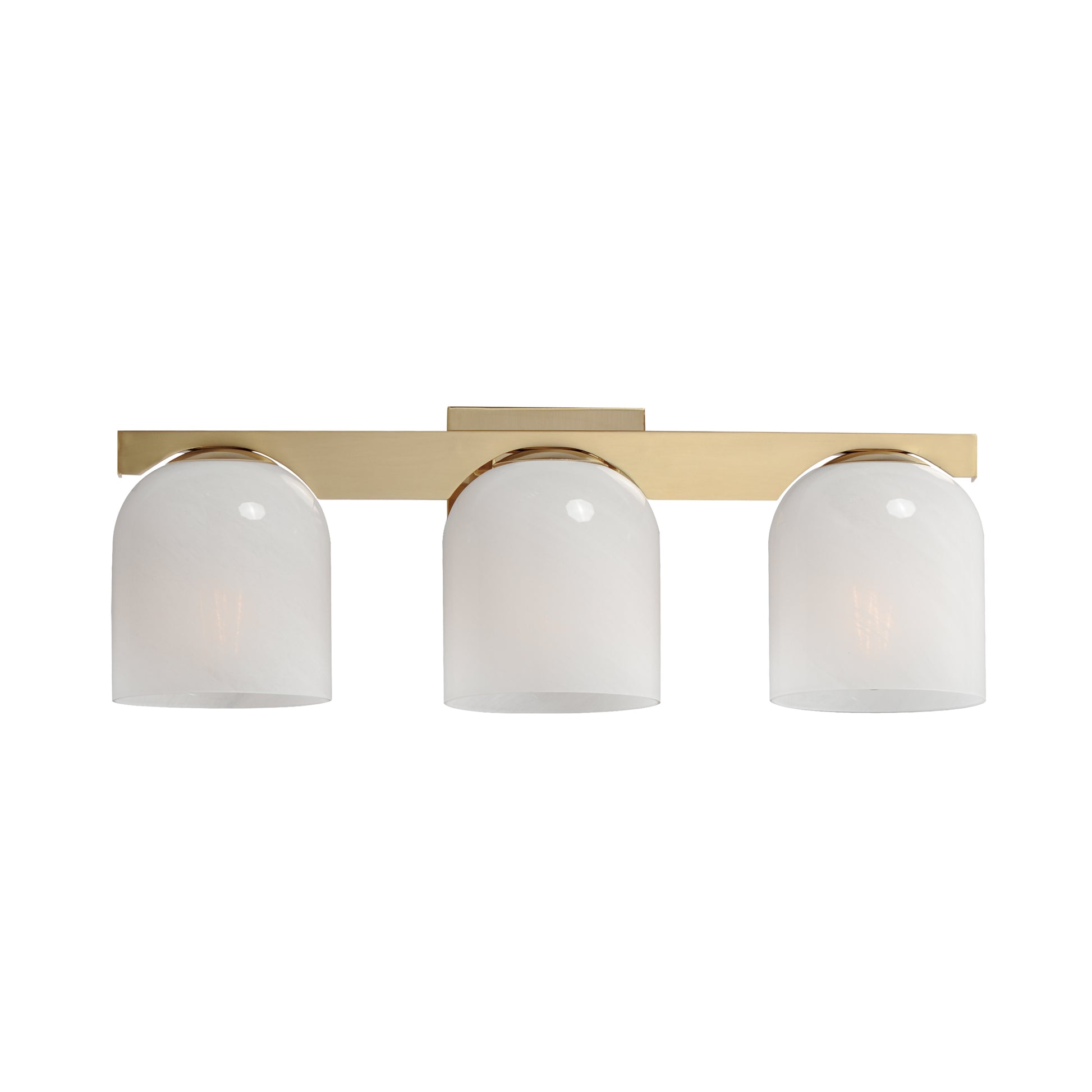 Scoop 3-Light Bath Vanity Natural Aged Brass by Maxim Lighting