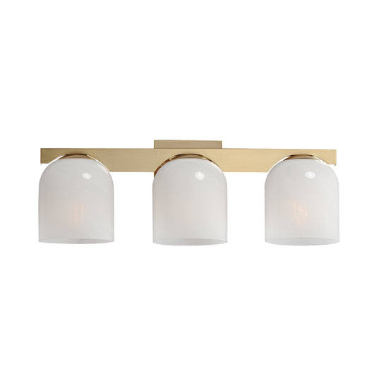 Scoop 3-Light Bath Vanity Natural Aged Brass by Maxim Lighting