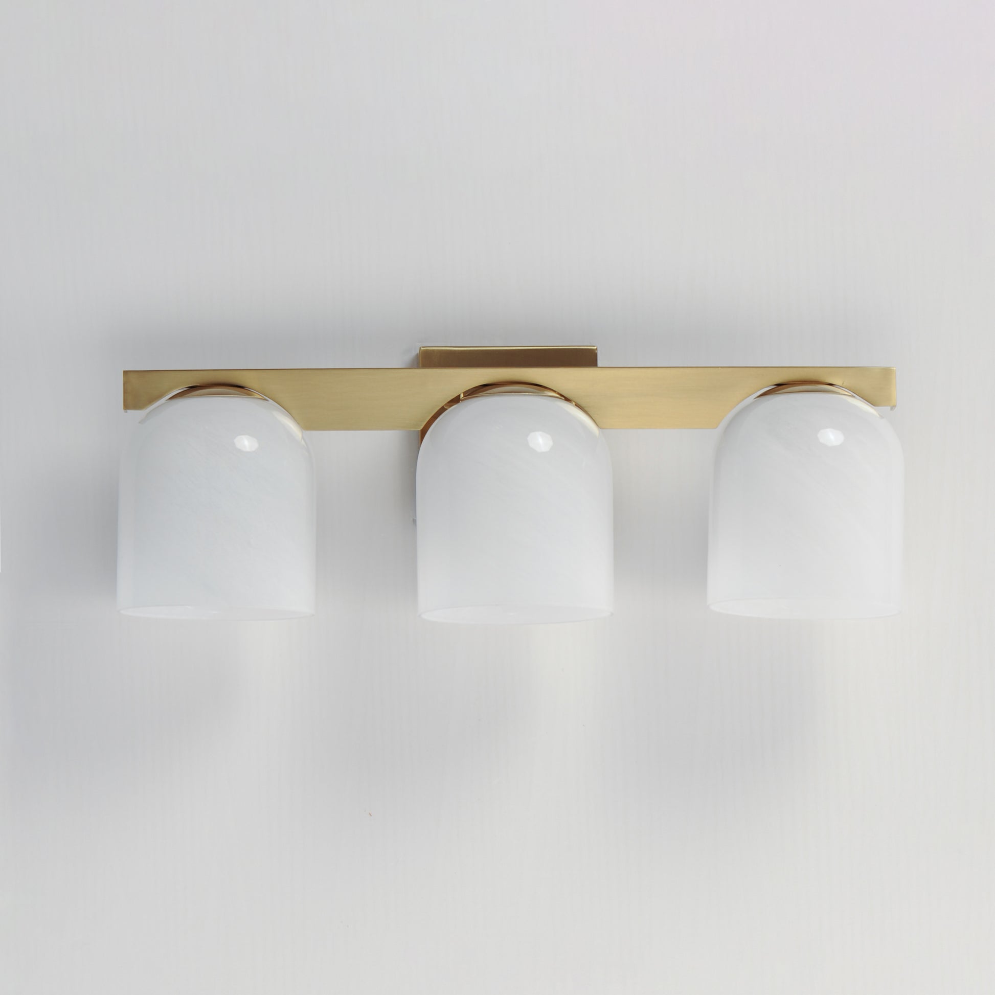 Scoop 3-Light Bath Vanity Natural Aged Brass by Maxim Lighting