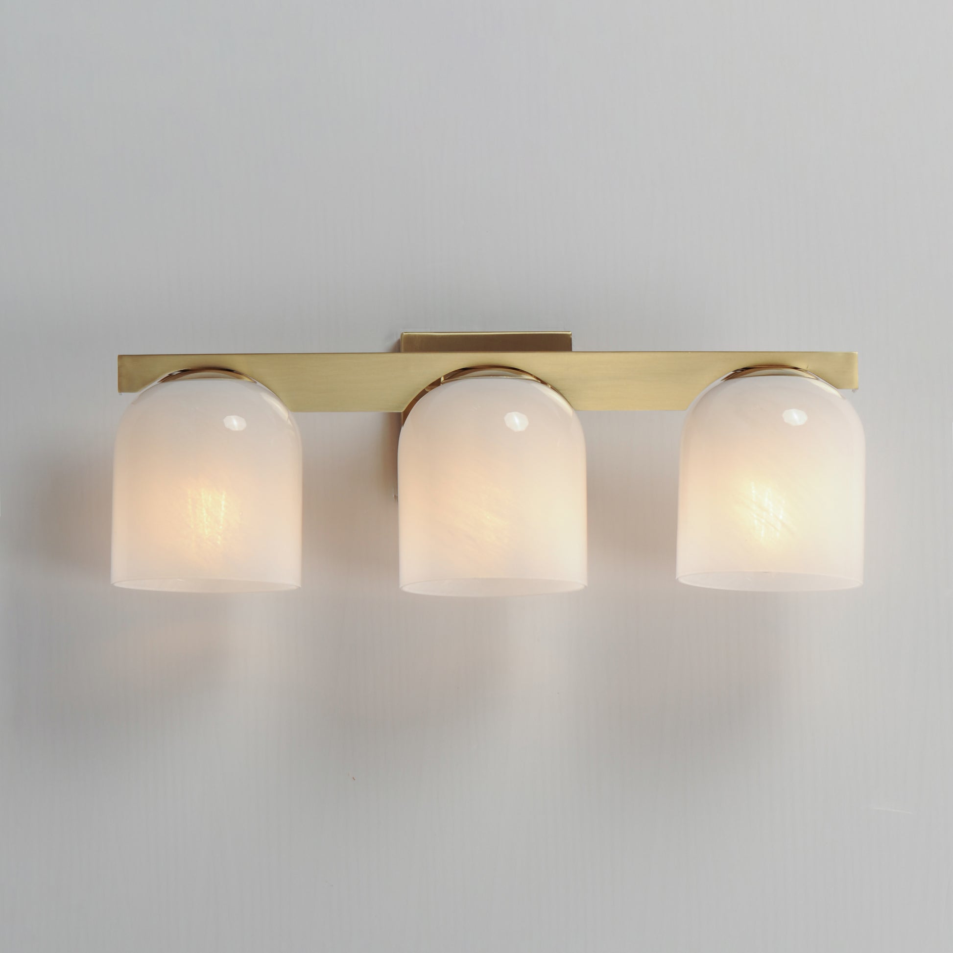 Scoop 3-Light Bath Vanity Natural Aged Brass by Maxim Lighting
