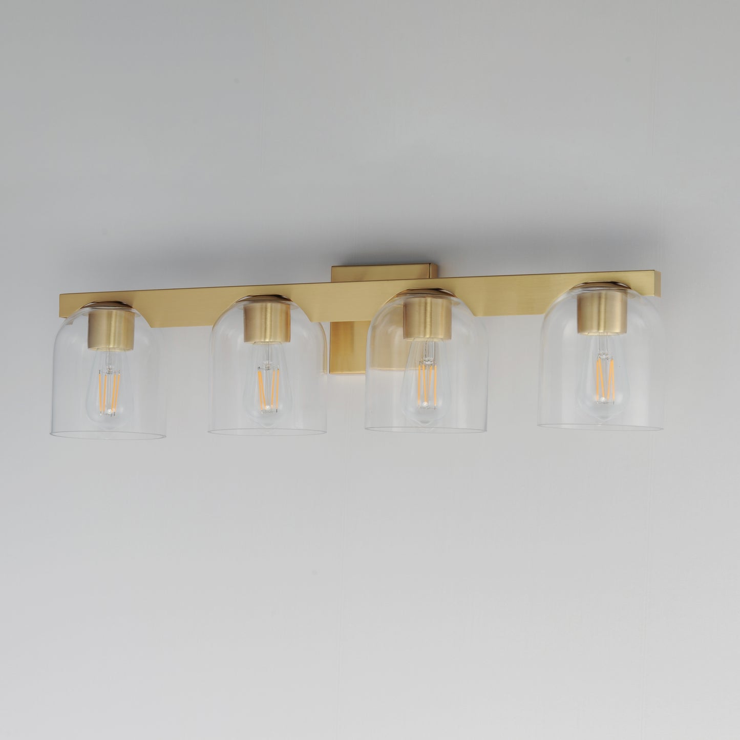 Scoop 4-Light Bath Vanity Natural Aged Brass by Maxim Lighting