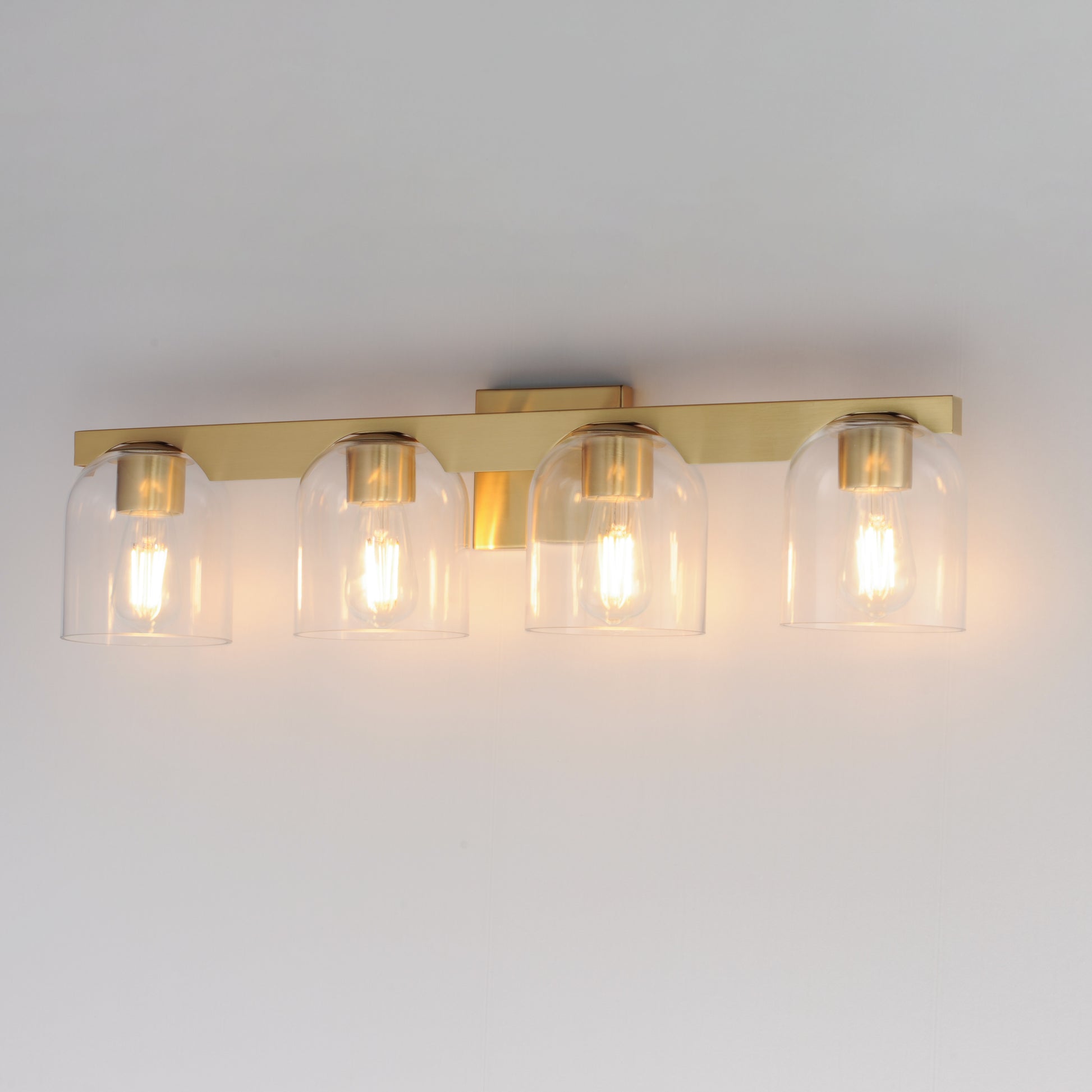 Scoop 4-Light Bath Vanity Natural Aged Brass by Maxim Lighting