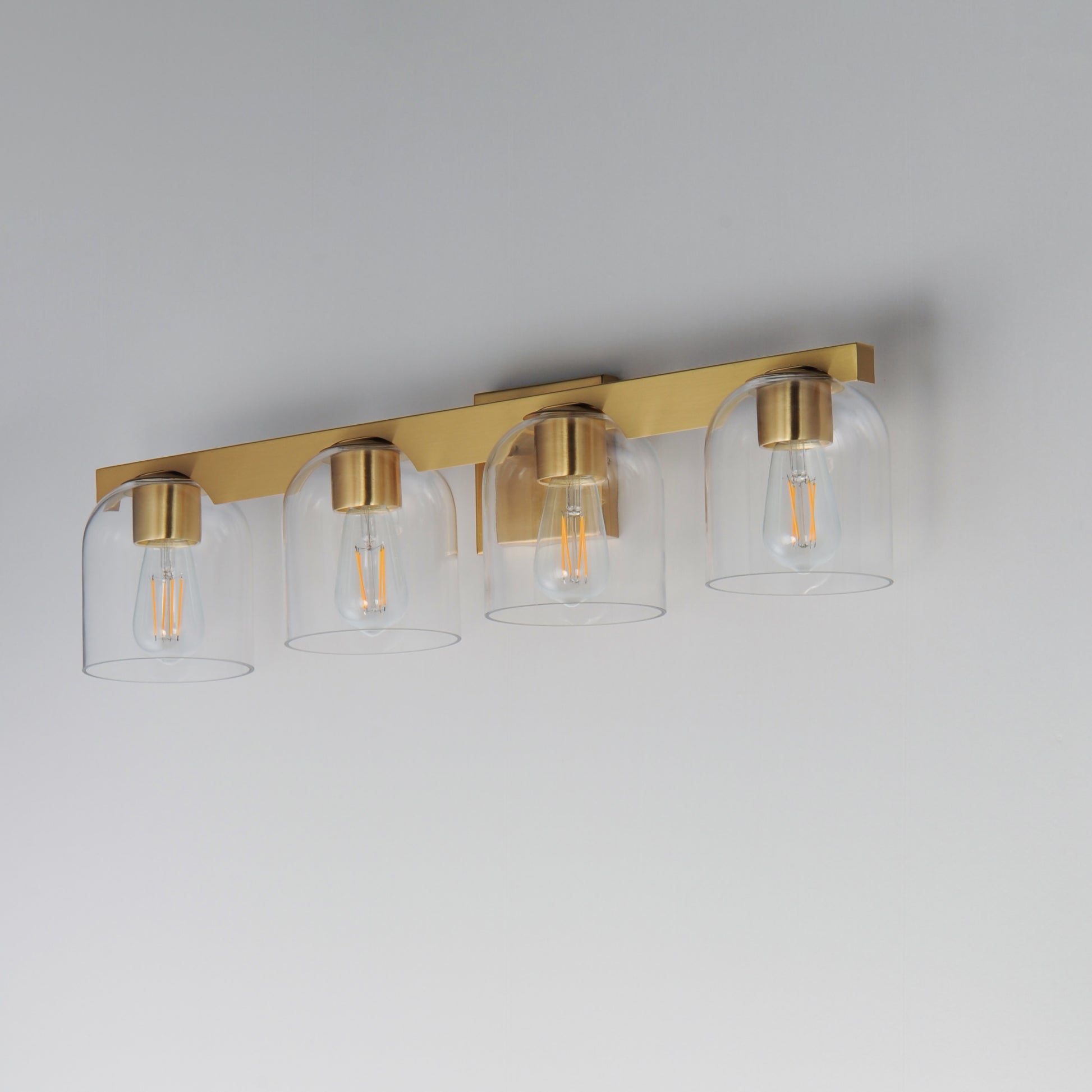 Scoop 4-Light Bath Vanity Natural Aged Brass by Maxim Lighting
