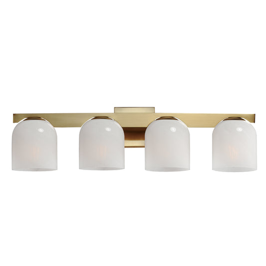 Scoop 4-Light Bath Vanity Natural Aged Brass by Maxim Lighting