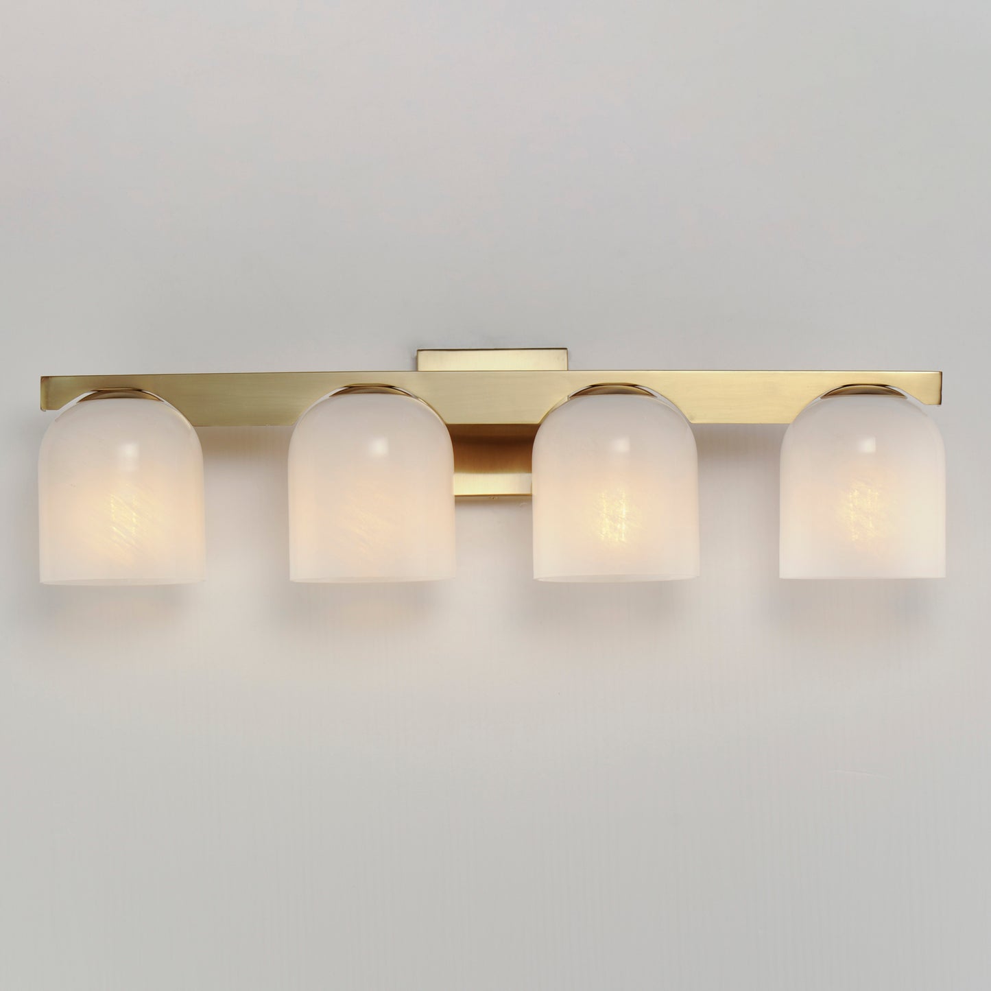 Scoop 4-Light Bath Vanity Natural Aged Brass by Maxim Lighting