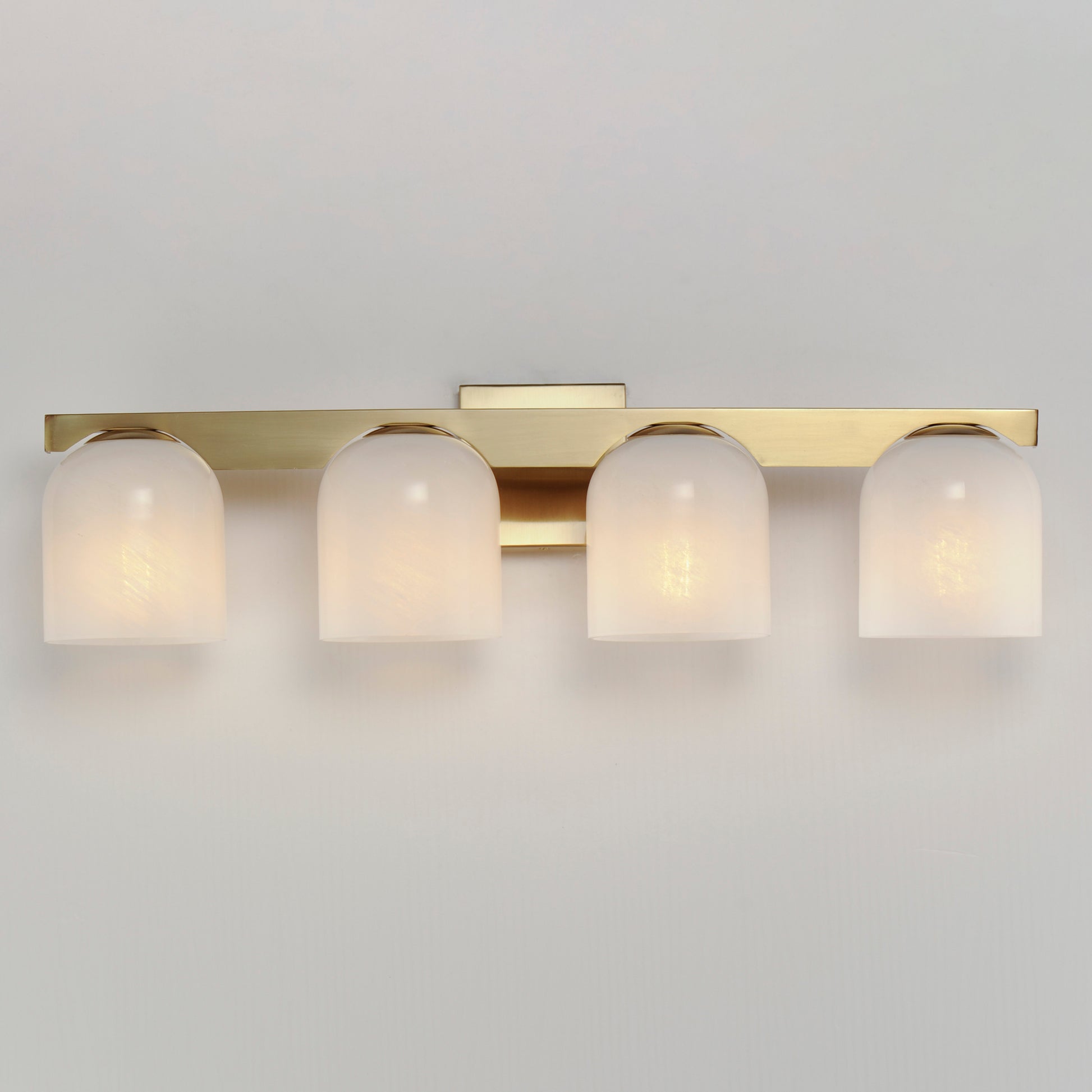 Scoop 4-Light Bath Vanity Natural Aged Brass by Maxim Lighting