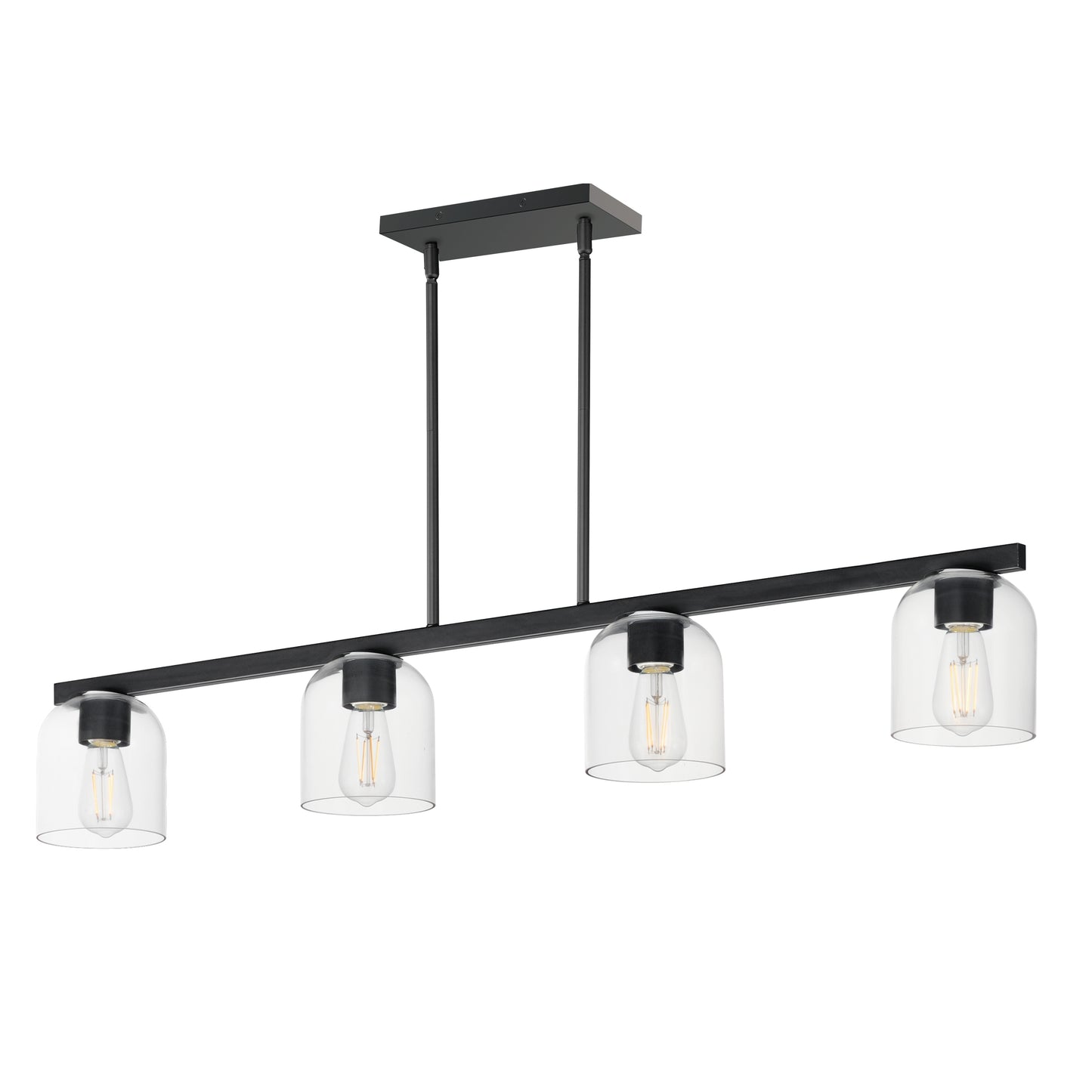 Scoop 4-Light Linear Pendant Black by Maxim Lighting