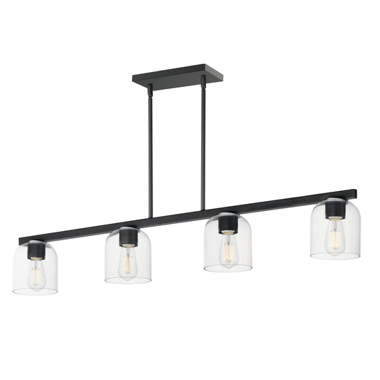 Scoop 4-Light Linear Pendant Black by Maxim Lighting