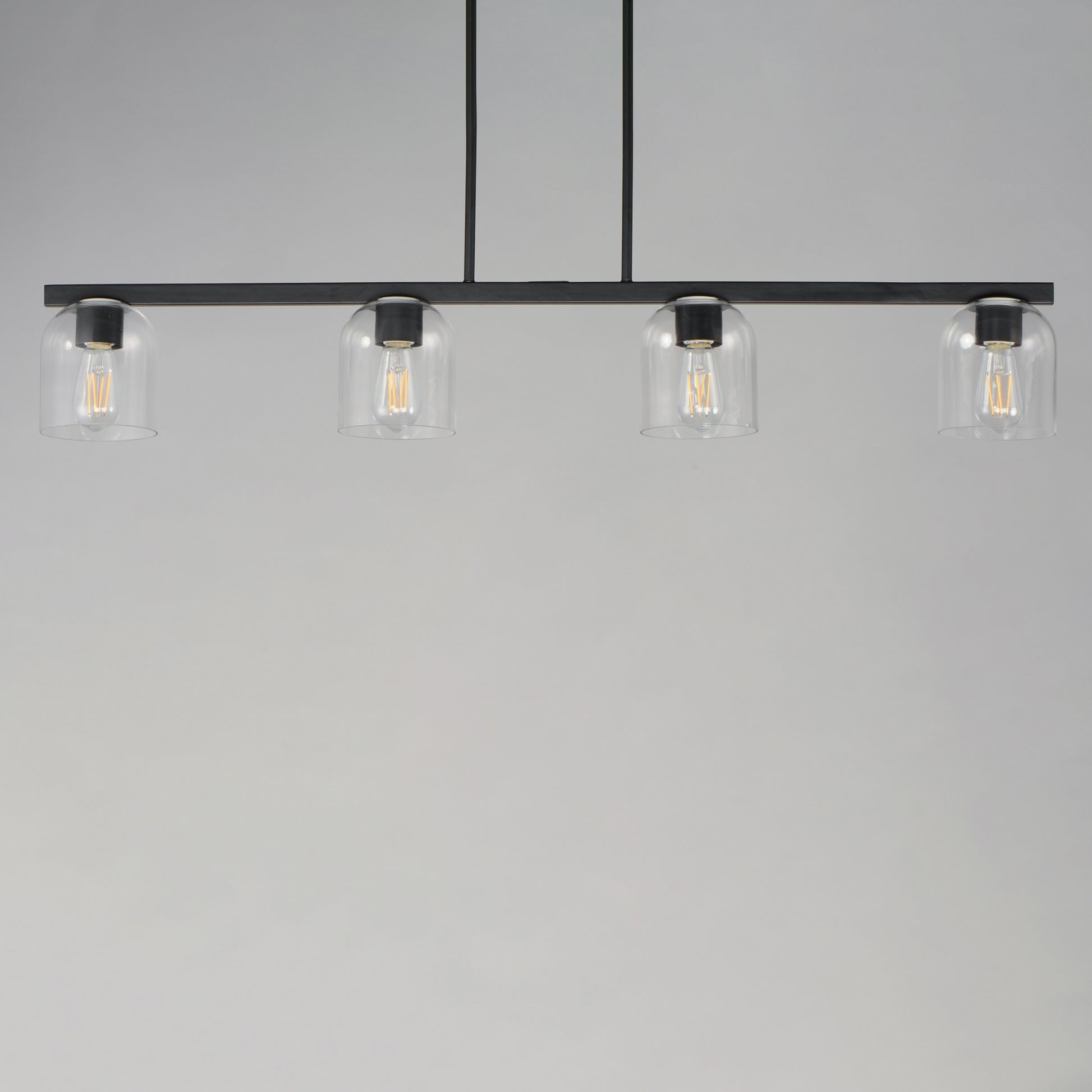 Scoop 4-Light Linear Pendant Black by Maxim Lighting