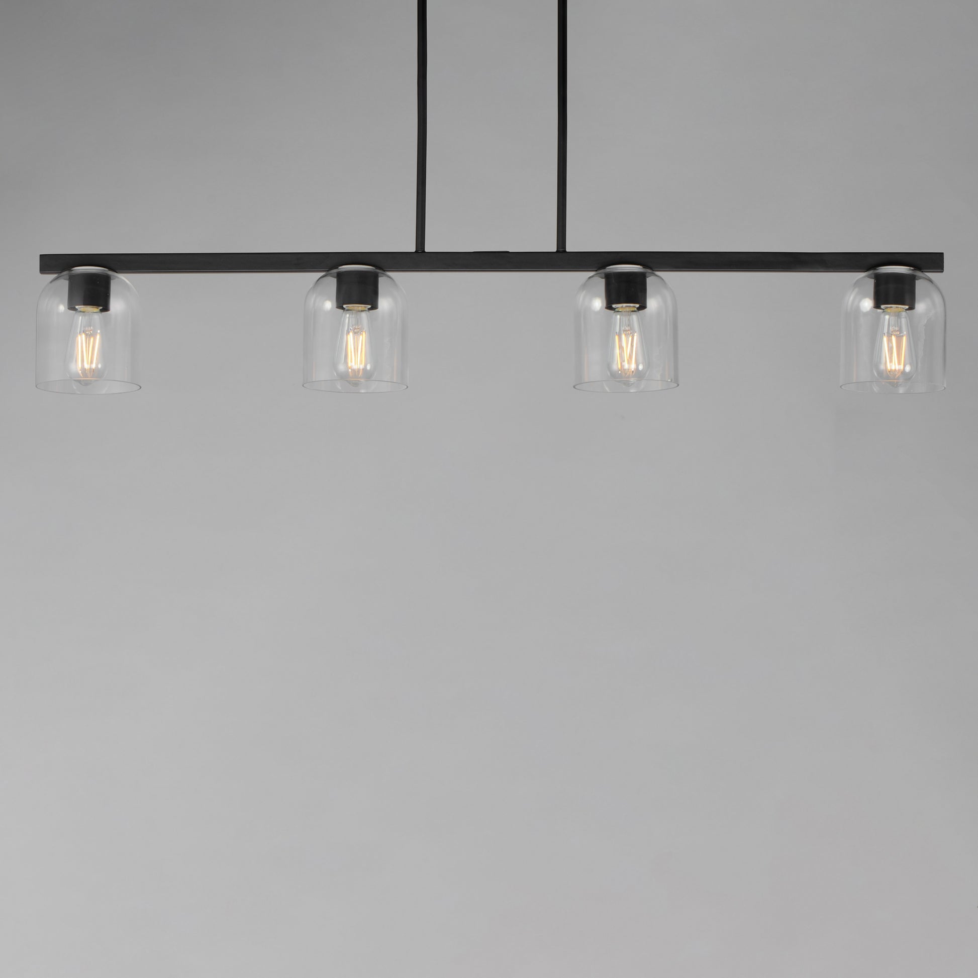Scoop 4-Light Linear Pendant Black by Maxim Lighting