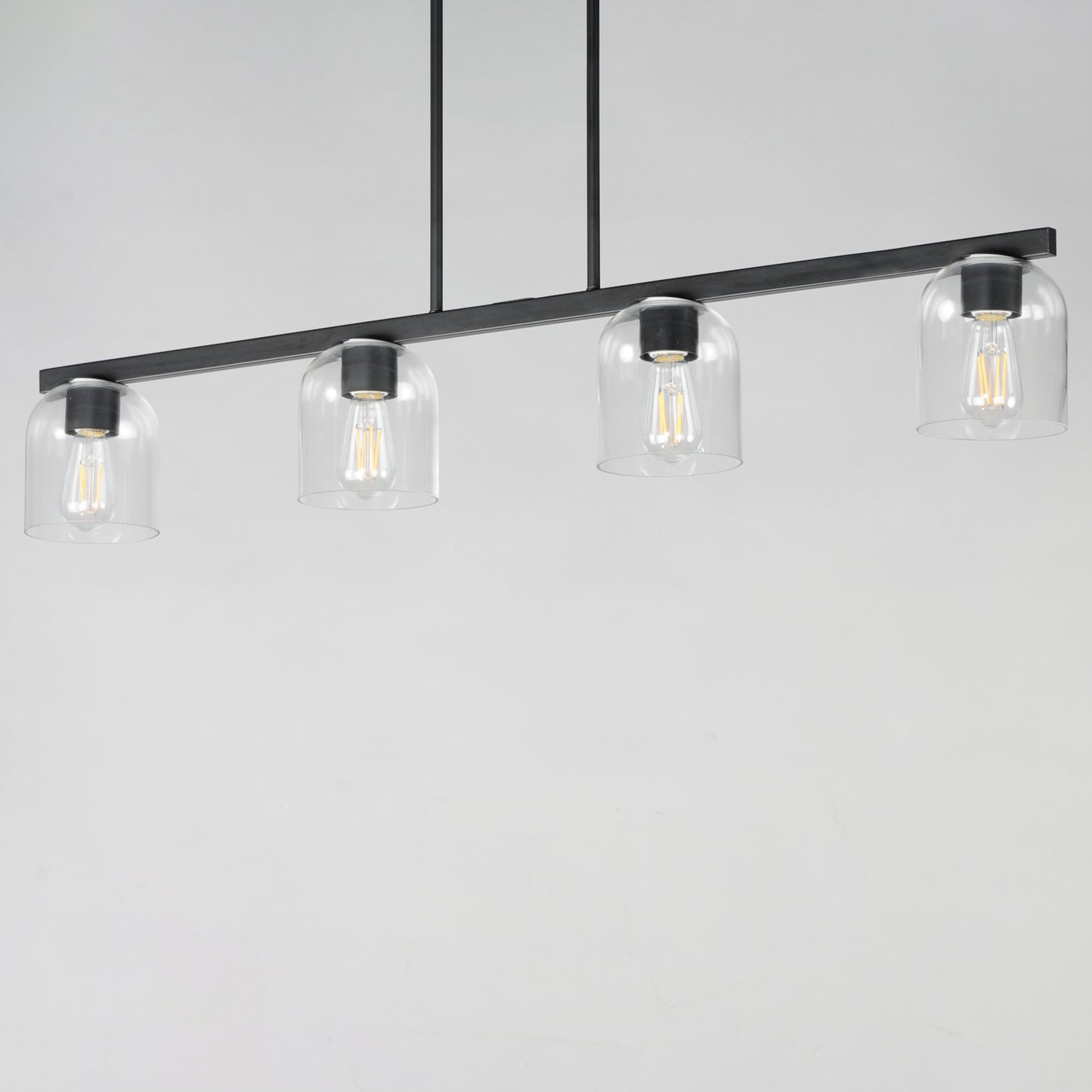 Scoop 4-Light Linear Pendant Black by Maxim Lighting