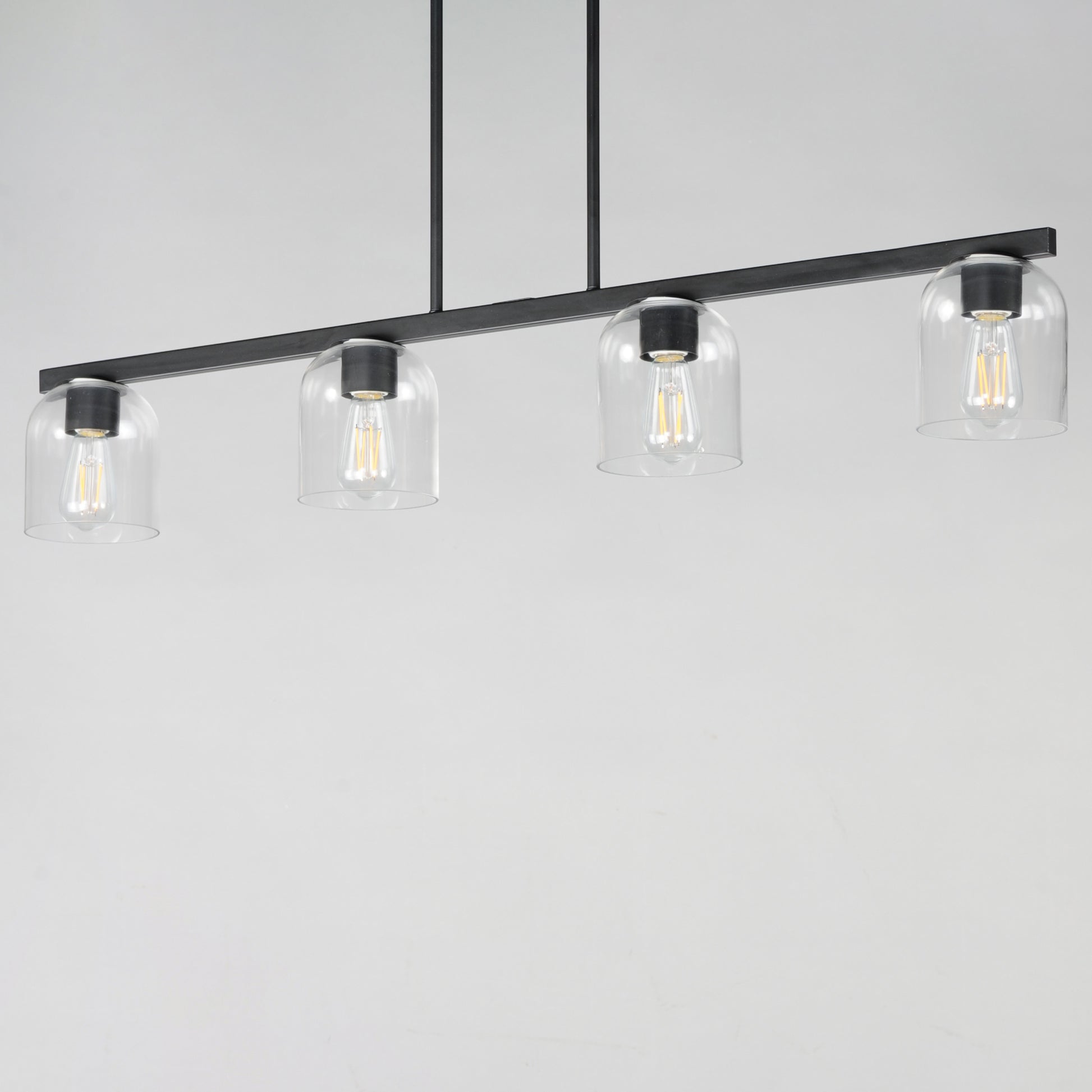 Scoop 4-Light Linear Pendant Black by Maxim Lighting