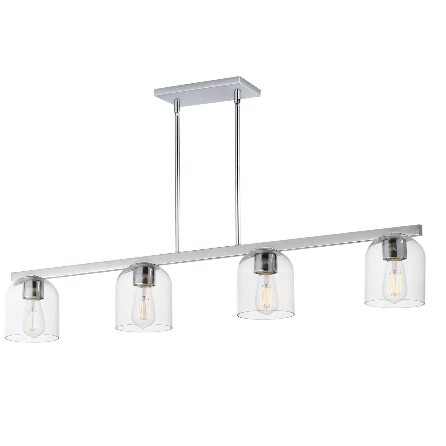 Scoop 4-Light Linear Pendant Polished Chrome by Maxim Lighting
