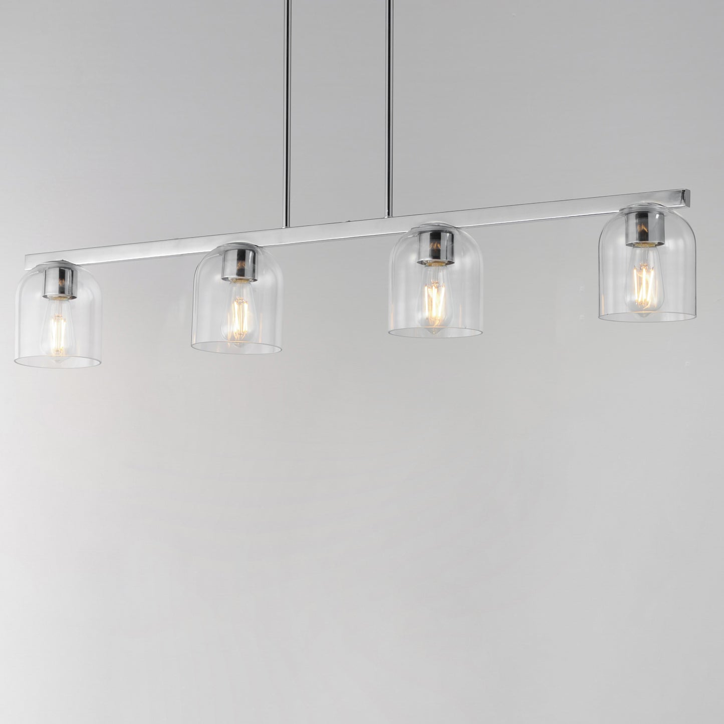 Scoop 4-Light Linear Pendant Polished Chrome by Maxim Lighting