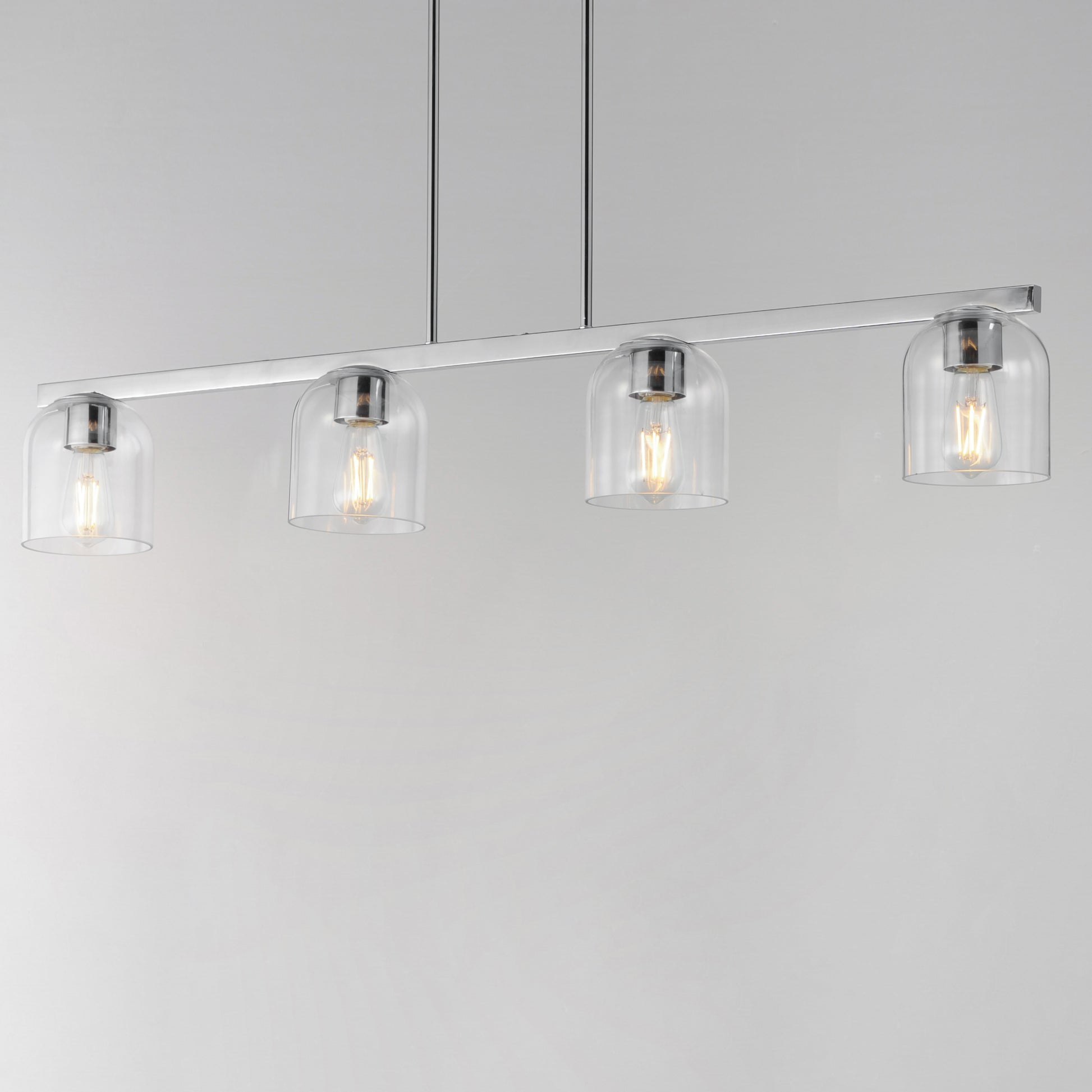 Scoop 4-Light Linear Pendant Polished Chrome by Maxim Lighting