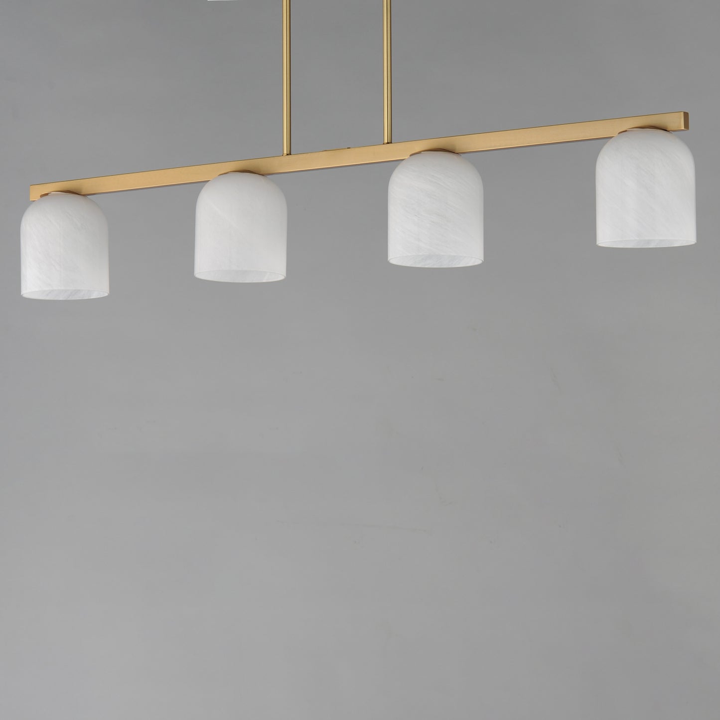 Scoop 4-Light Linear Pendant Natural Aged Brass by Maxim Lighting