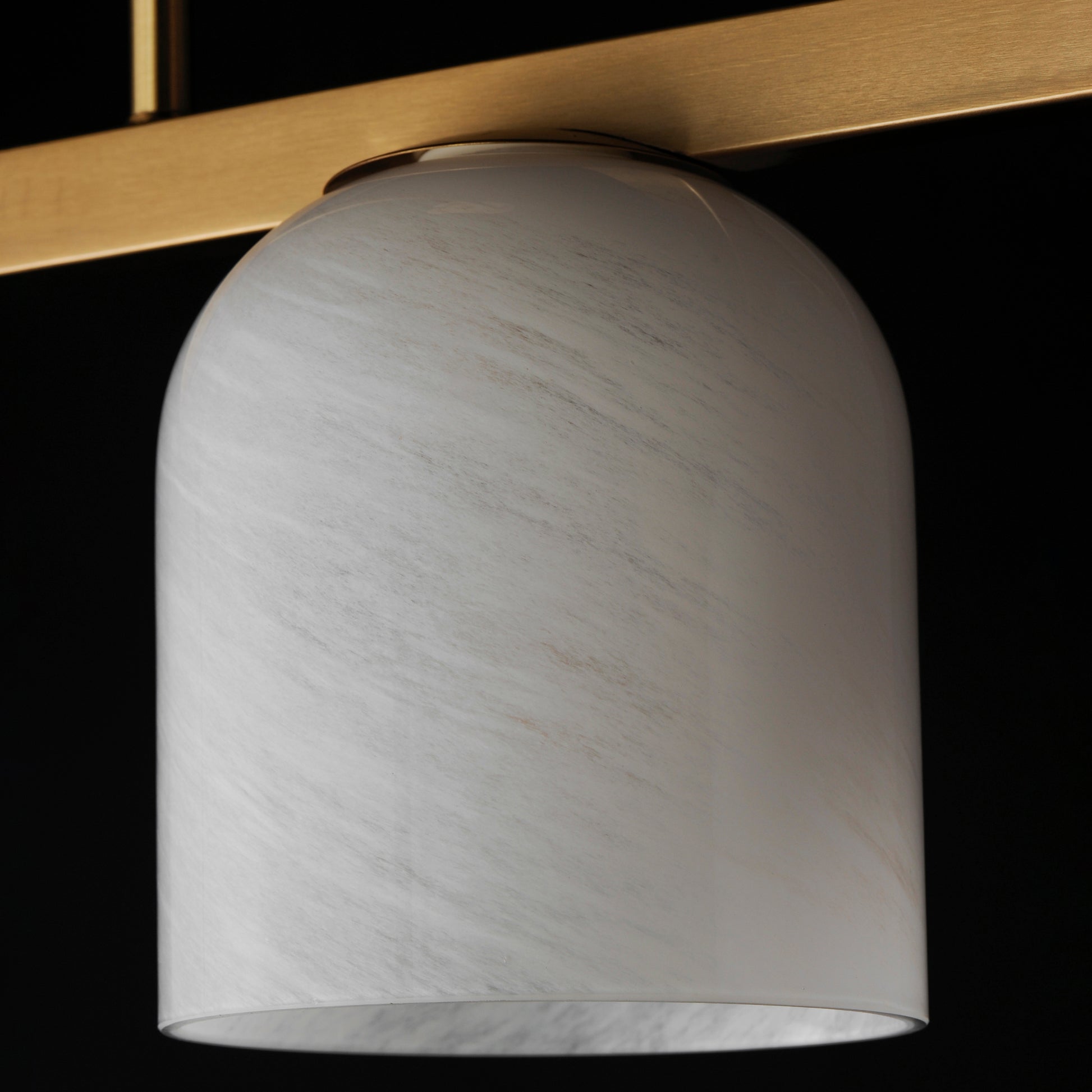 Scoop 4-Light Linear Pendant Natural Aged Brass by Maxim Lighting