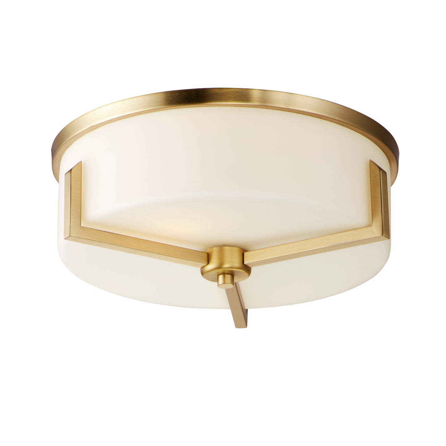 Dart 3-Light Flush Mount Satin Brass by Maxim Lighting
