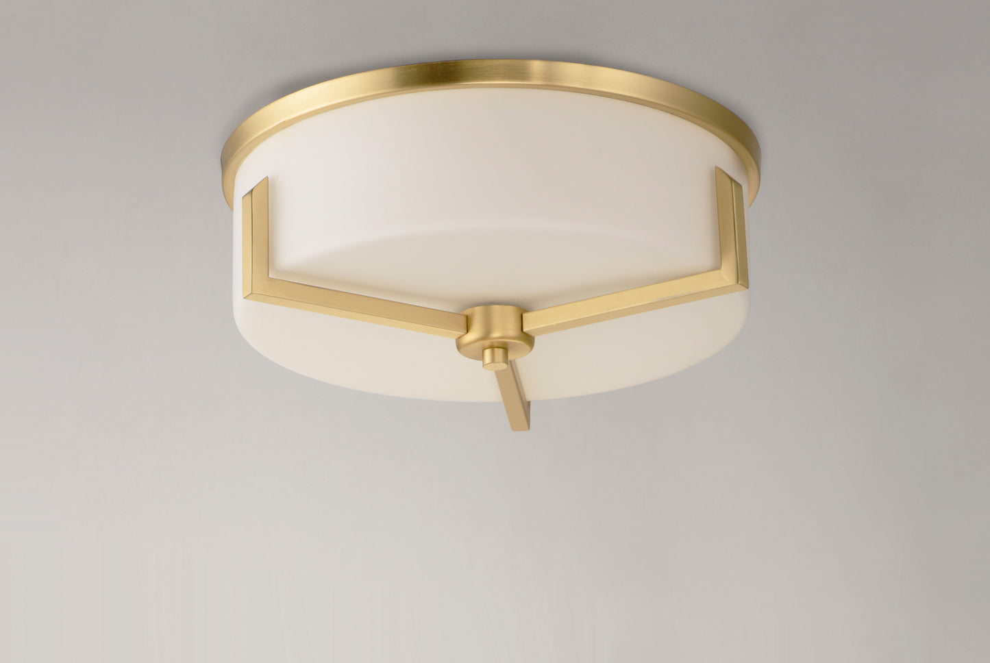 Dart 3-Light Flush Mount Satin Brass by Maxim Lighting