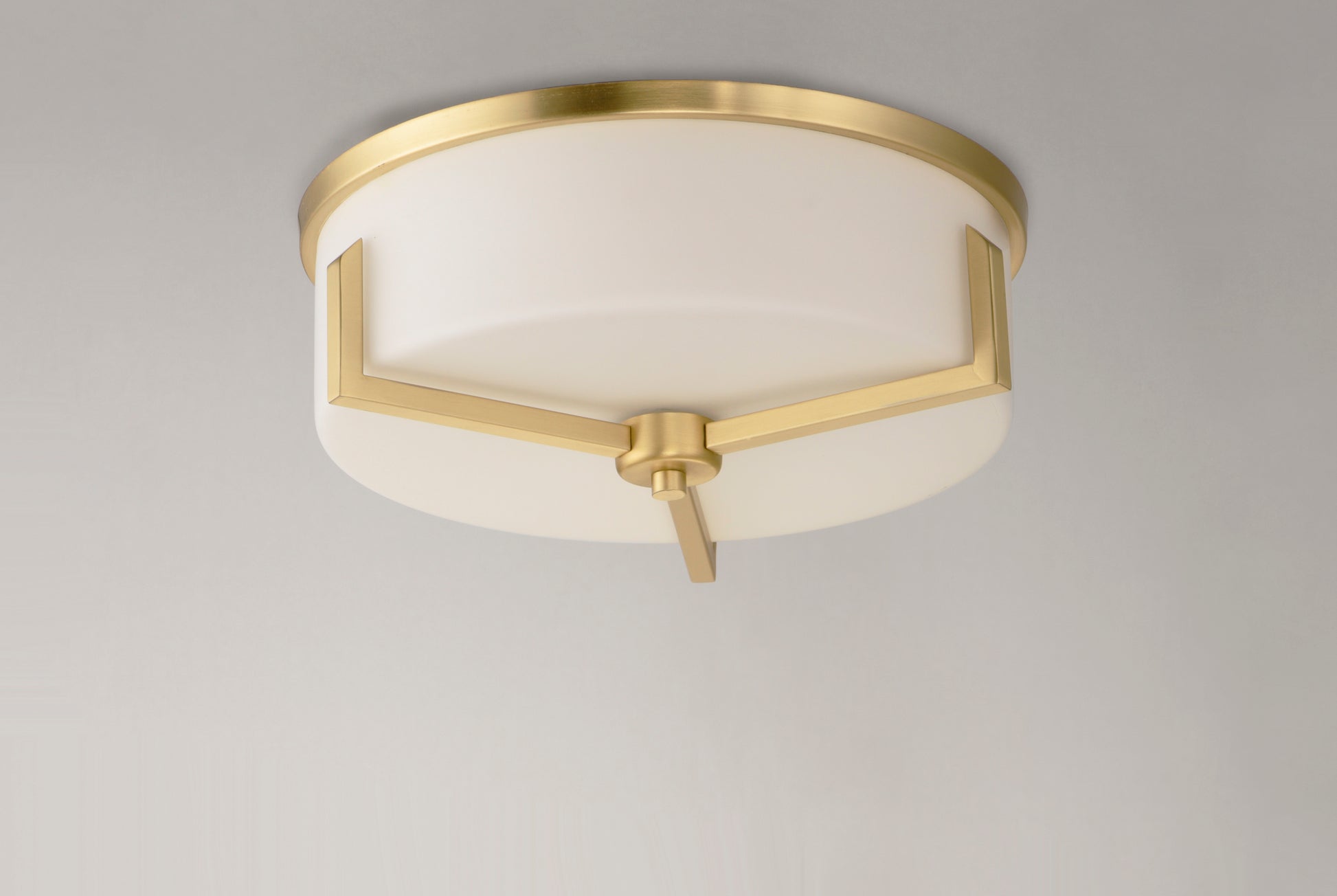 Dart 3-Light Flush Mount Satin Brass by Maxim Lighting