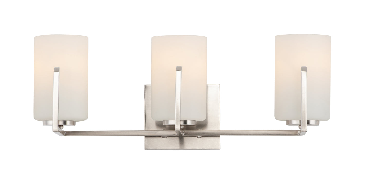 Dart 3-Light Bath Vanity Satin Nickel by Maxim Lighting