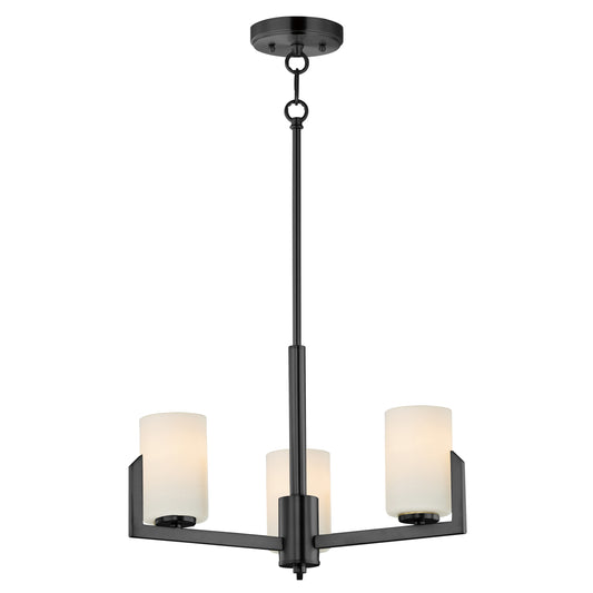 Dart 3-Light Chandelier Black by Maxim Lighting