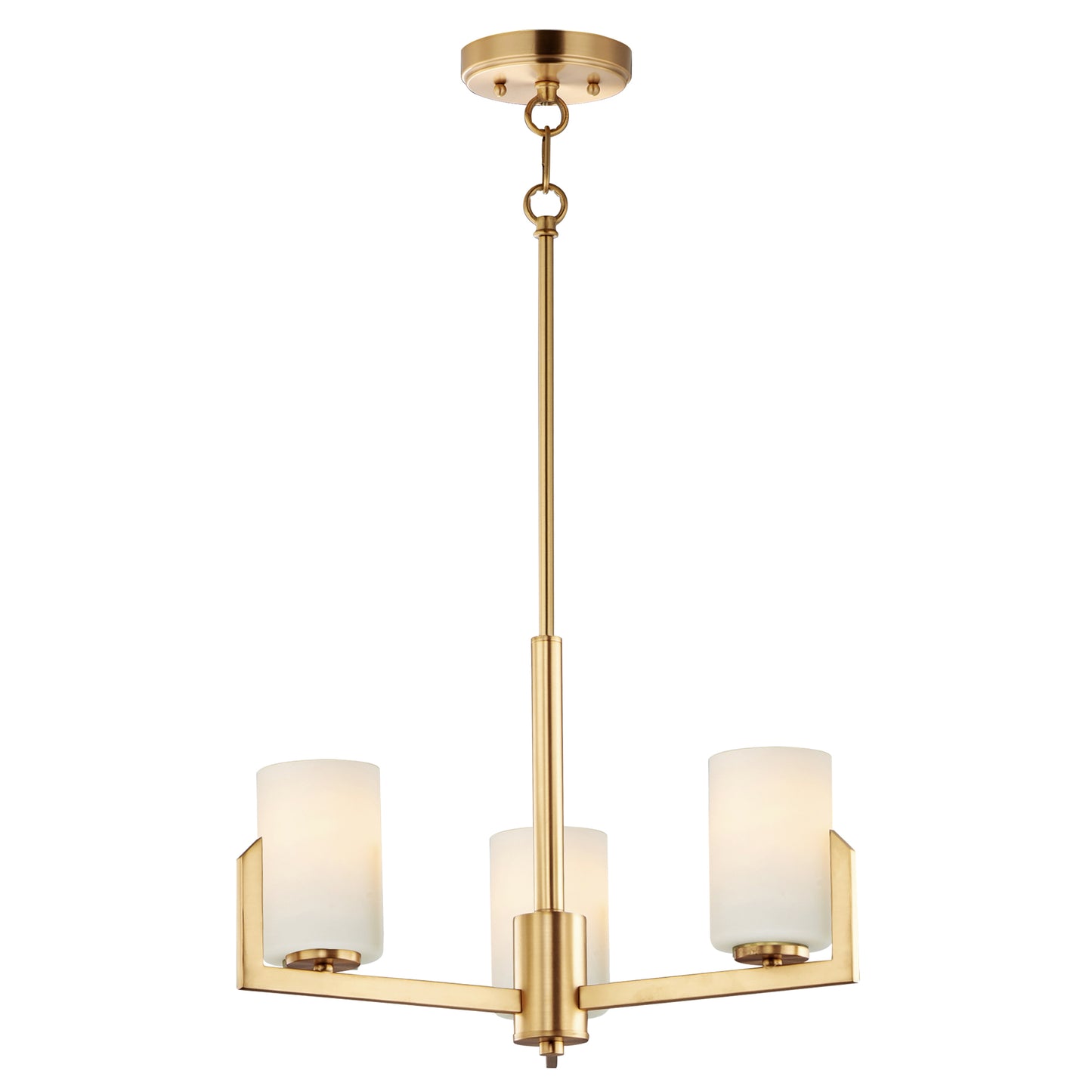Dart 3-Light Chandelier Satin Brass by Maxim Lighting