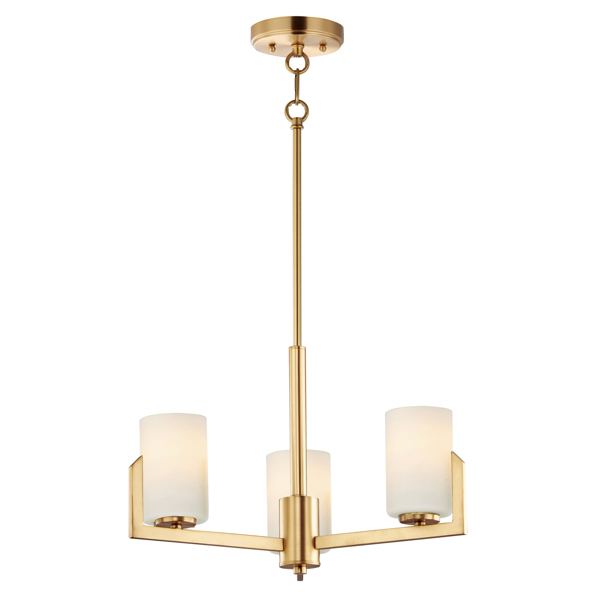 Dart 3-Light Chandelier Satin Brass by Maxim Lighting