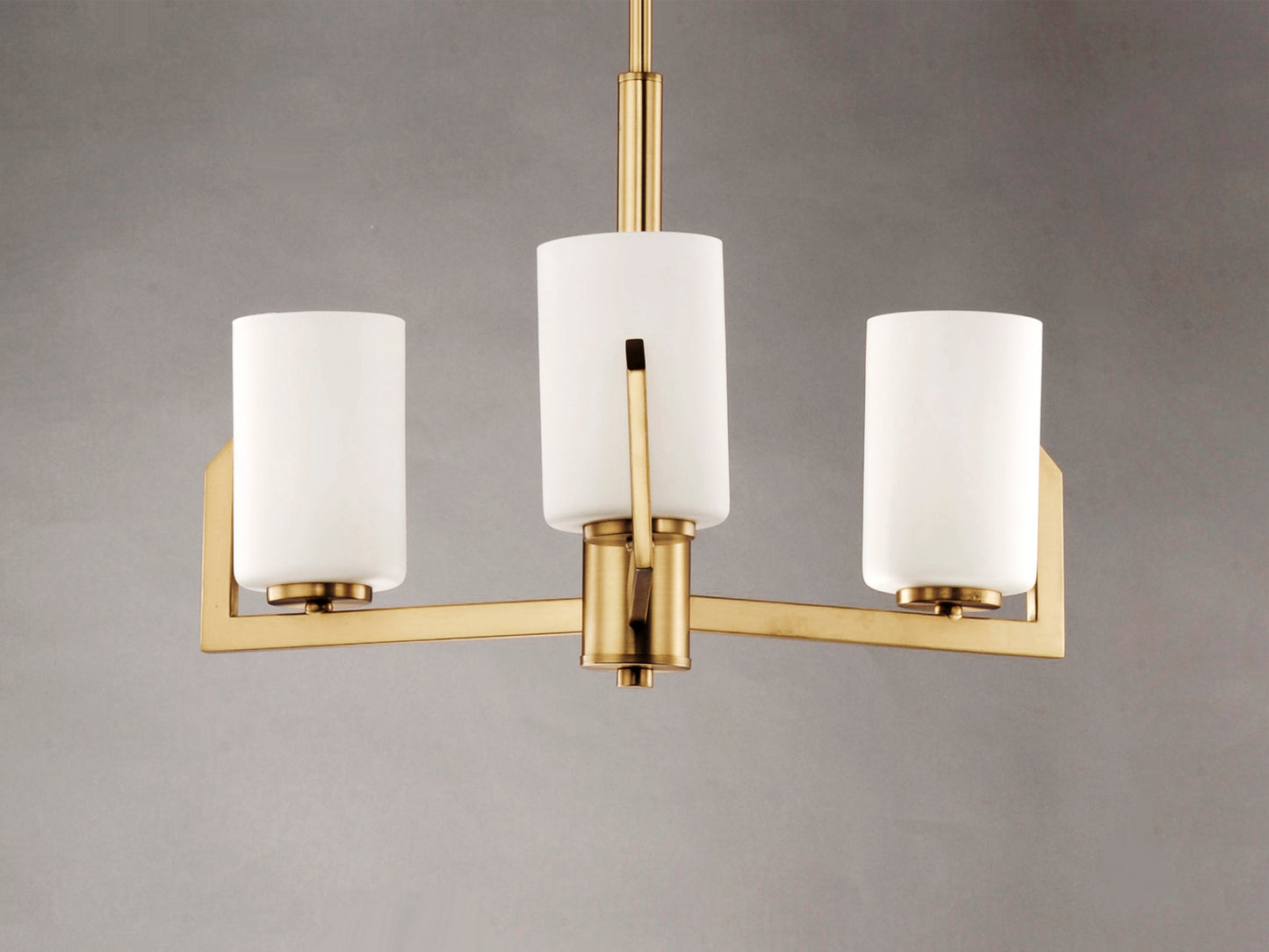 Dart 3-Light Chandelier Satin Brass by Maxim Lighting