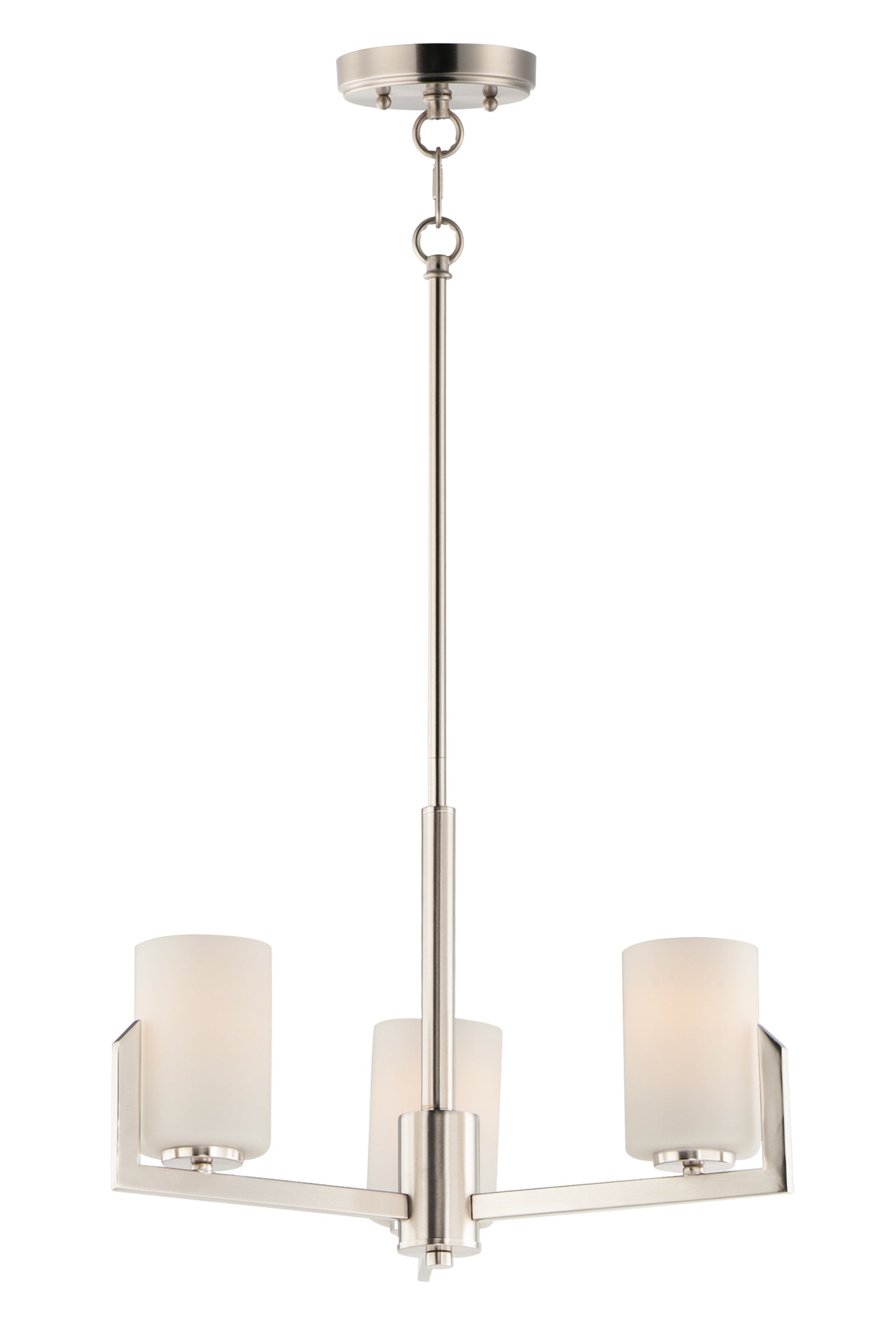 Dart 3-Light Chandelier Satin Nickel by Maxim Lighting