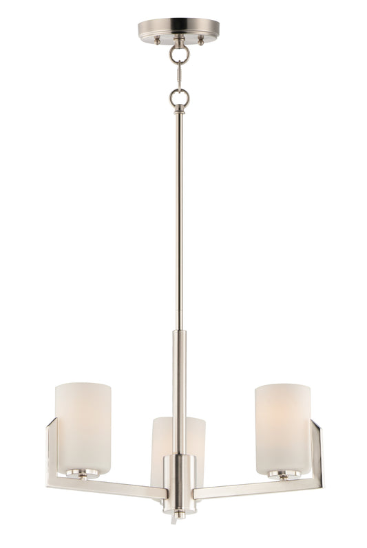 Dart 3-Light Chandelier Satin Nickel by Maxim Lighting