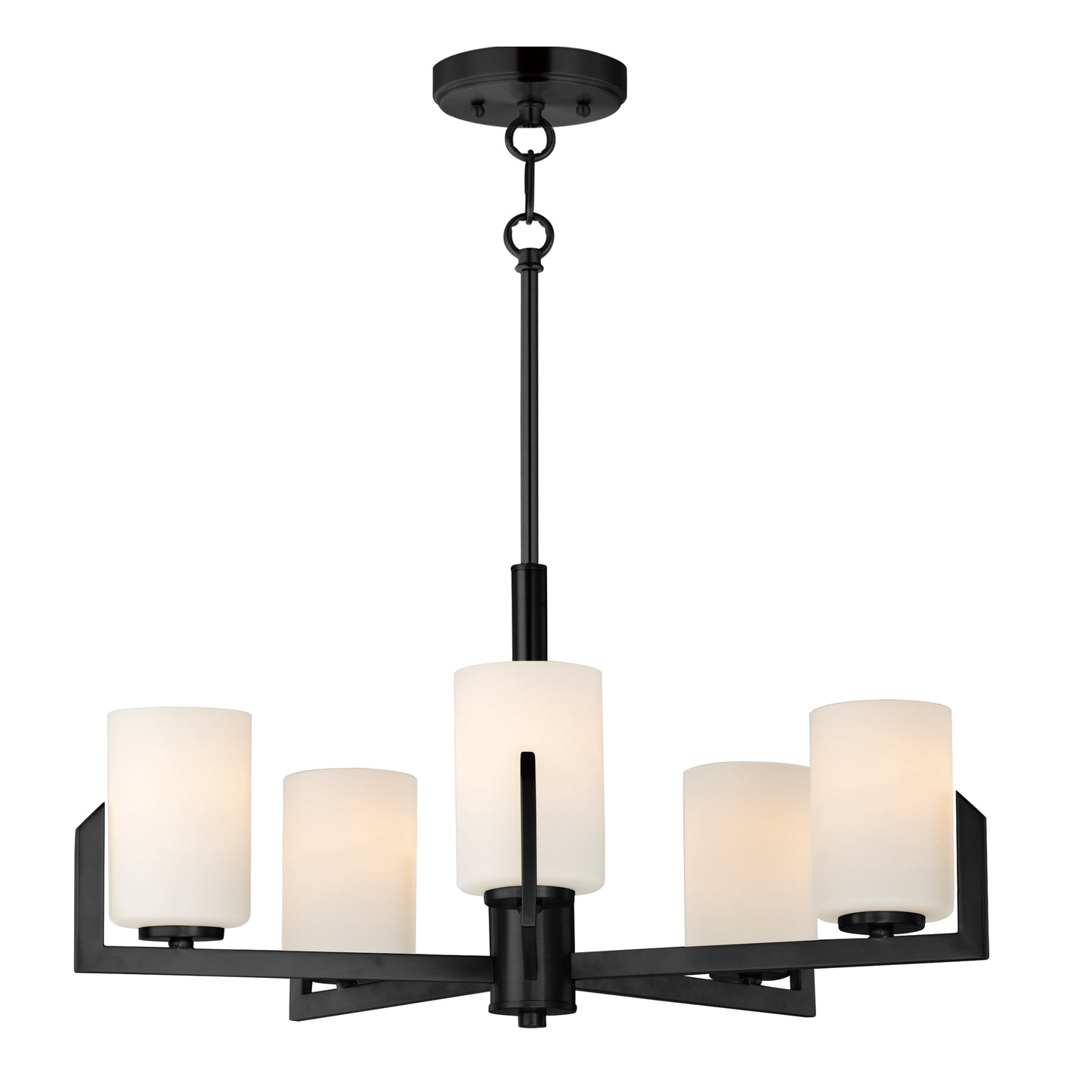 Dart 5-Light Chandelier Black by Maxim Lighting