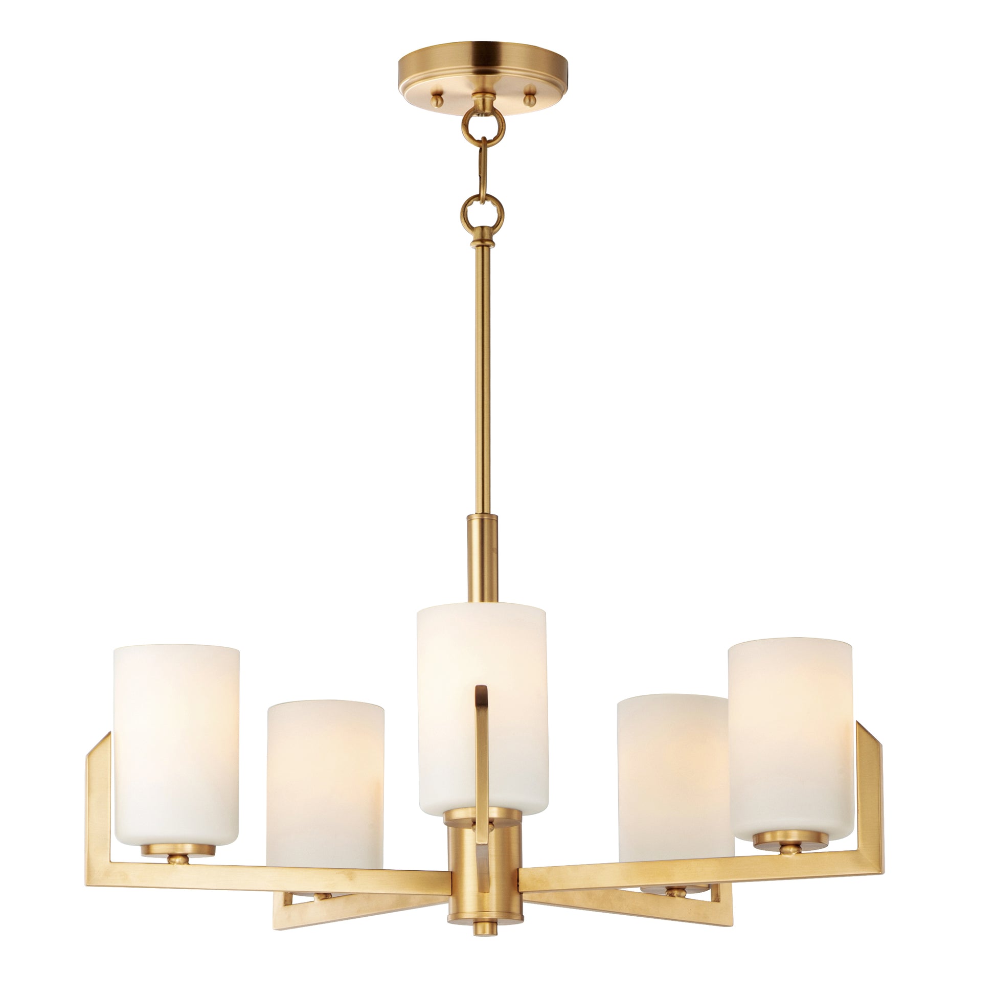 Dart 5-Light Chandelier Satin Brass by Maxim Lighting
