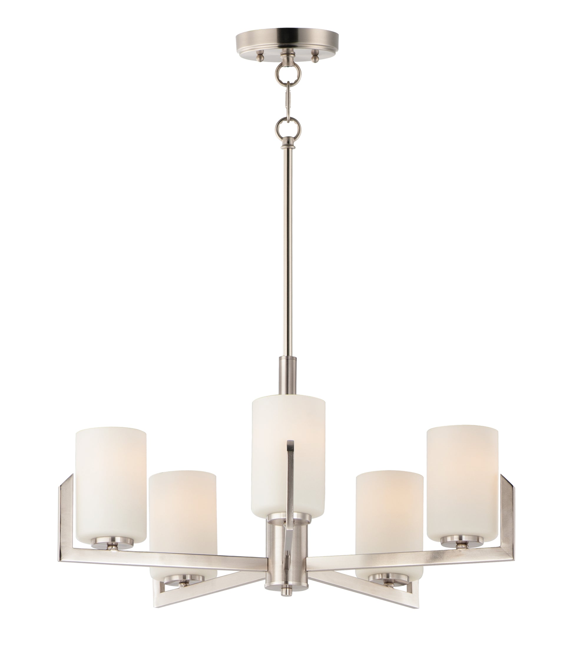 Dart 5-Light Chandelier Satin Nickel by Maxim Lighting