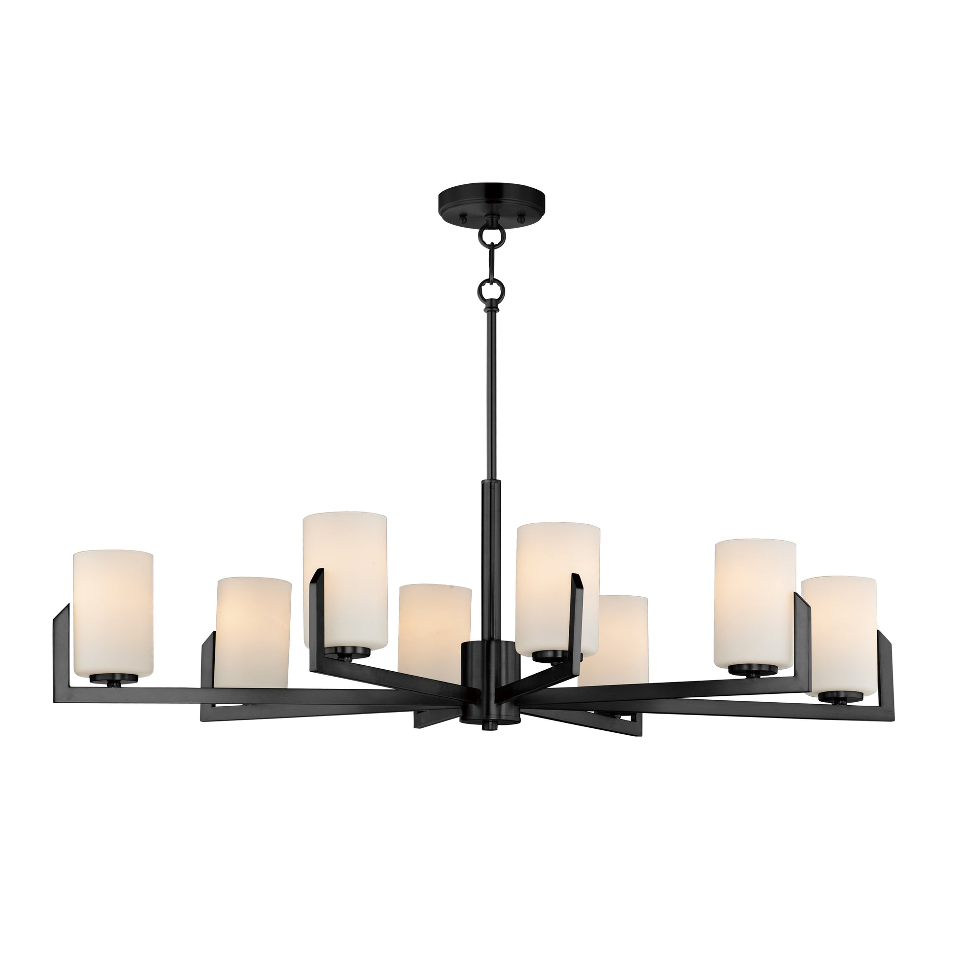 Dart 8-Light Chandelier Black by Maxim Lighting