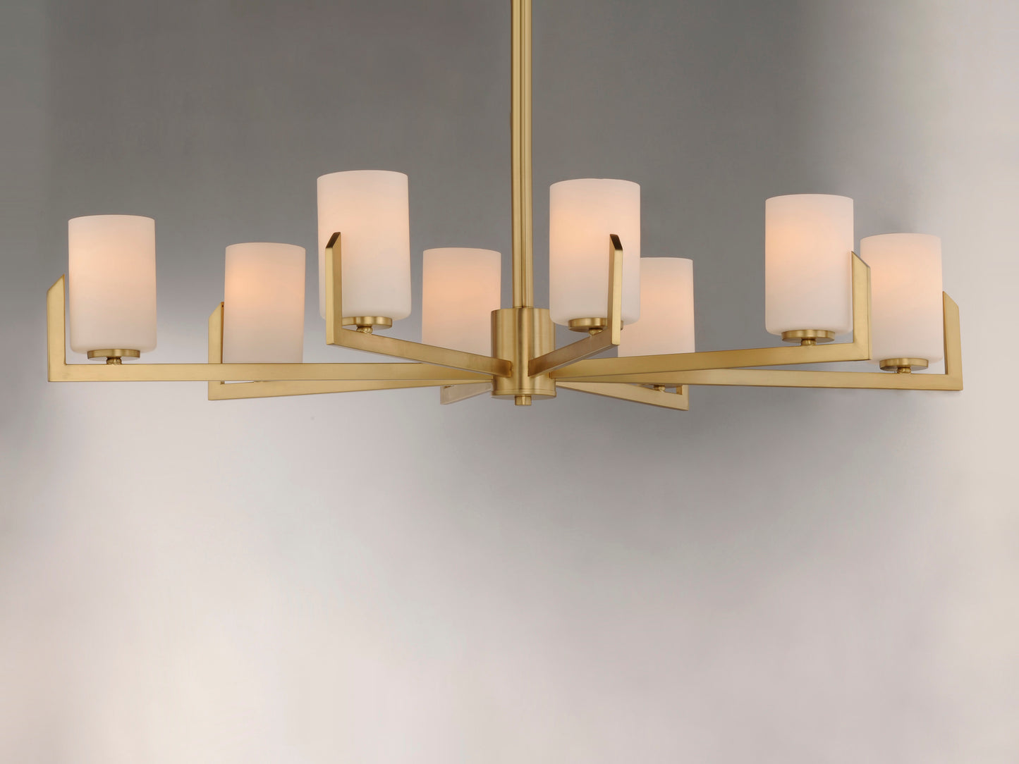 Dart 8-Light Chandelier Satin Brass by Maxim Lighting