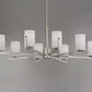 Dart 8-Light Chandelier Satin Nickel by Maxim Lighting