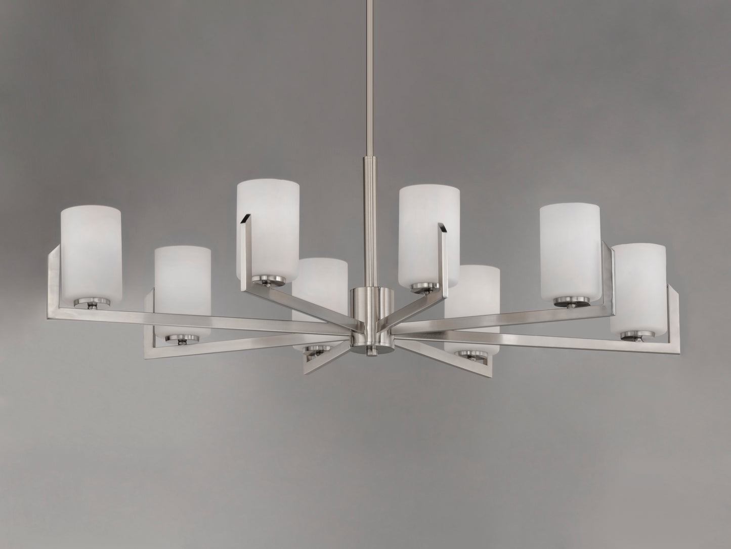 Dart 8-Light Chandelier Satin Nickel by Maxim Lighting