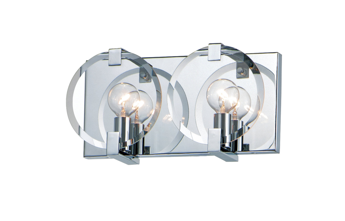 Looking Glass 2-Light Wall Sconce Polished Chrome by Maxim Lighting