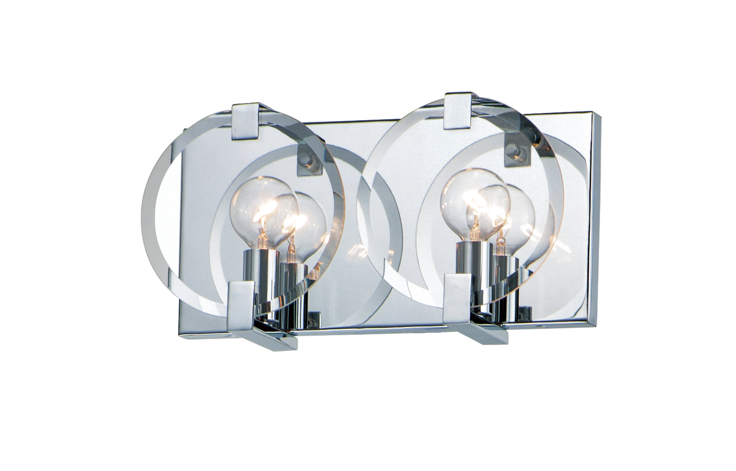 Looking Glass 2-Light Wall Sconce Polished Chrome by Maxim Lighting