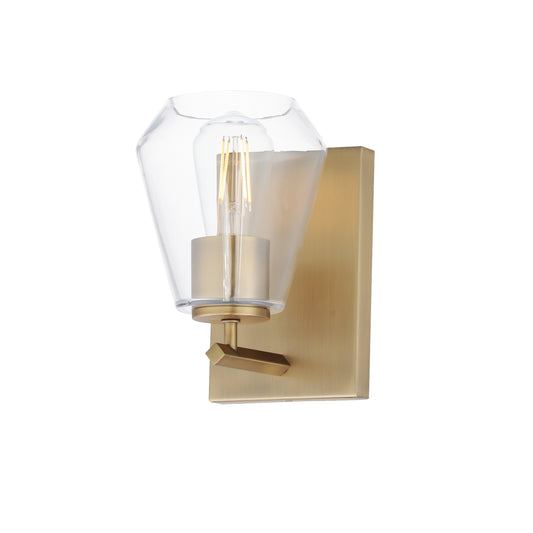 Geode Sconce Natural Aged Brass by Maxim Lighting