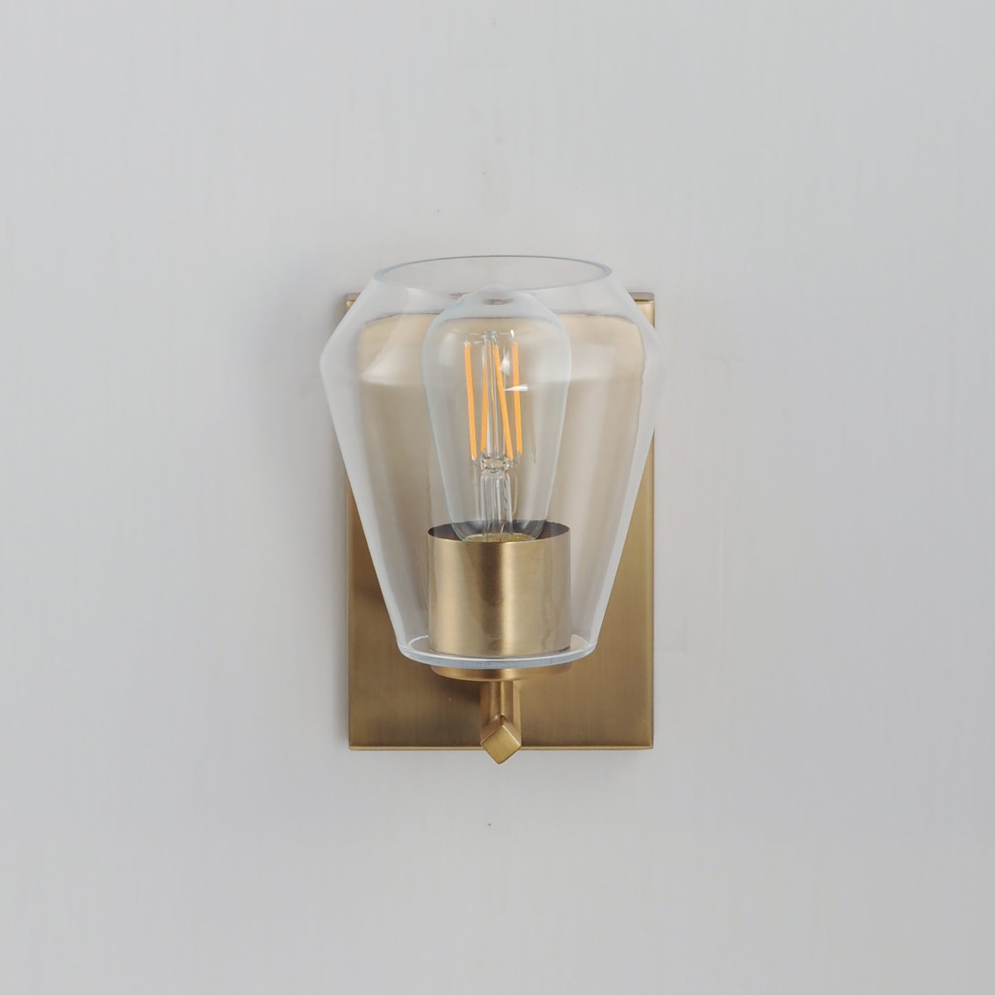 Geode Sconce Natural Aged Brass by Maxim Lighting