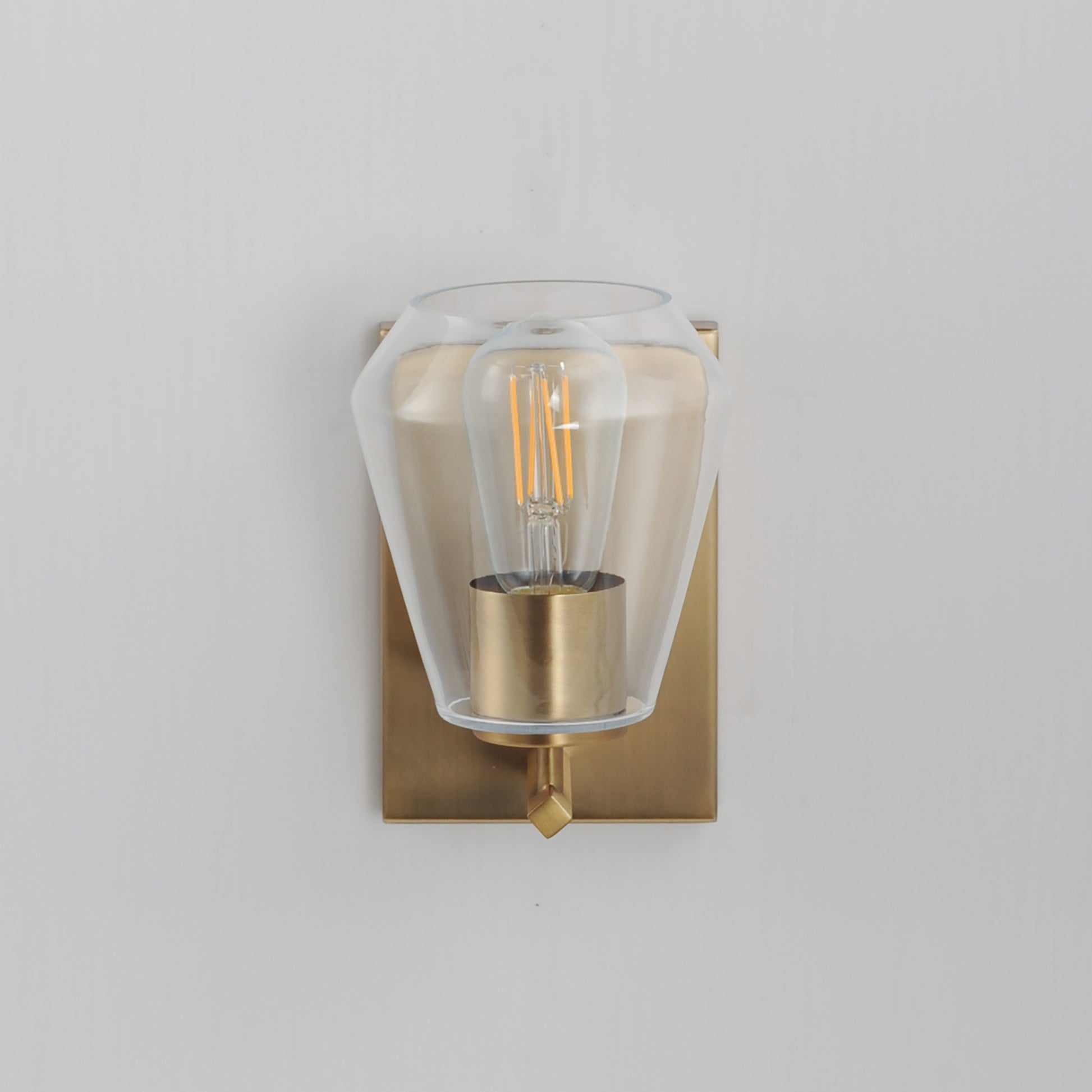Geode Sconce Natural Aged Brass by Maxim Lighting